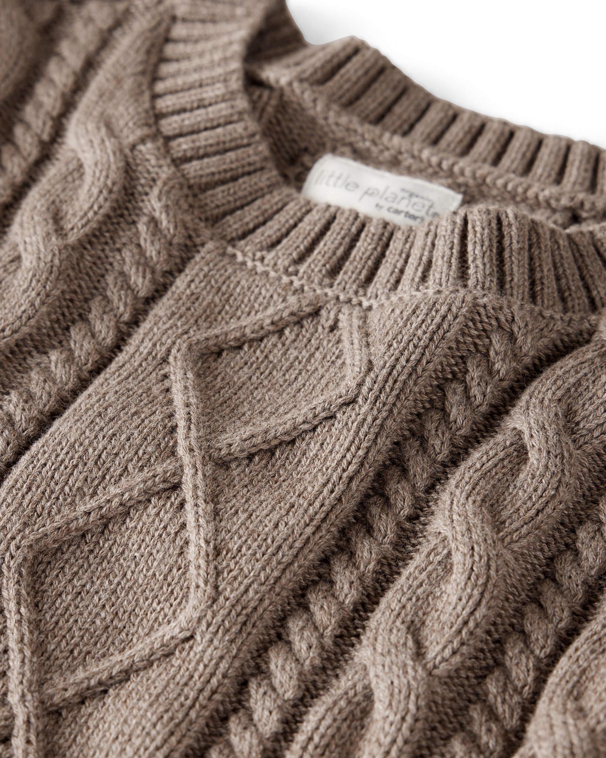 Baby Organic Cotton Cable Knit Sweater