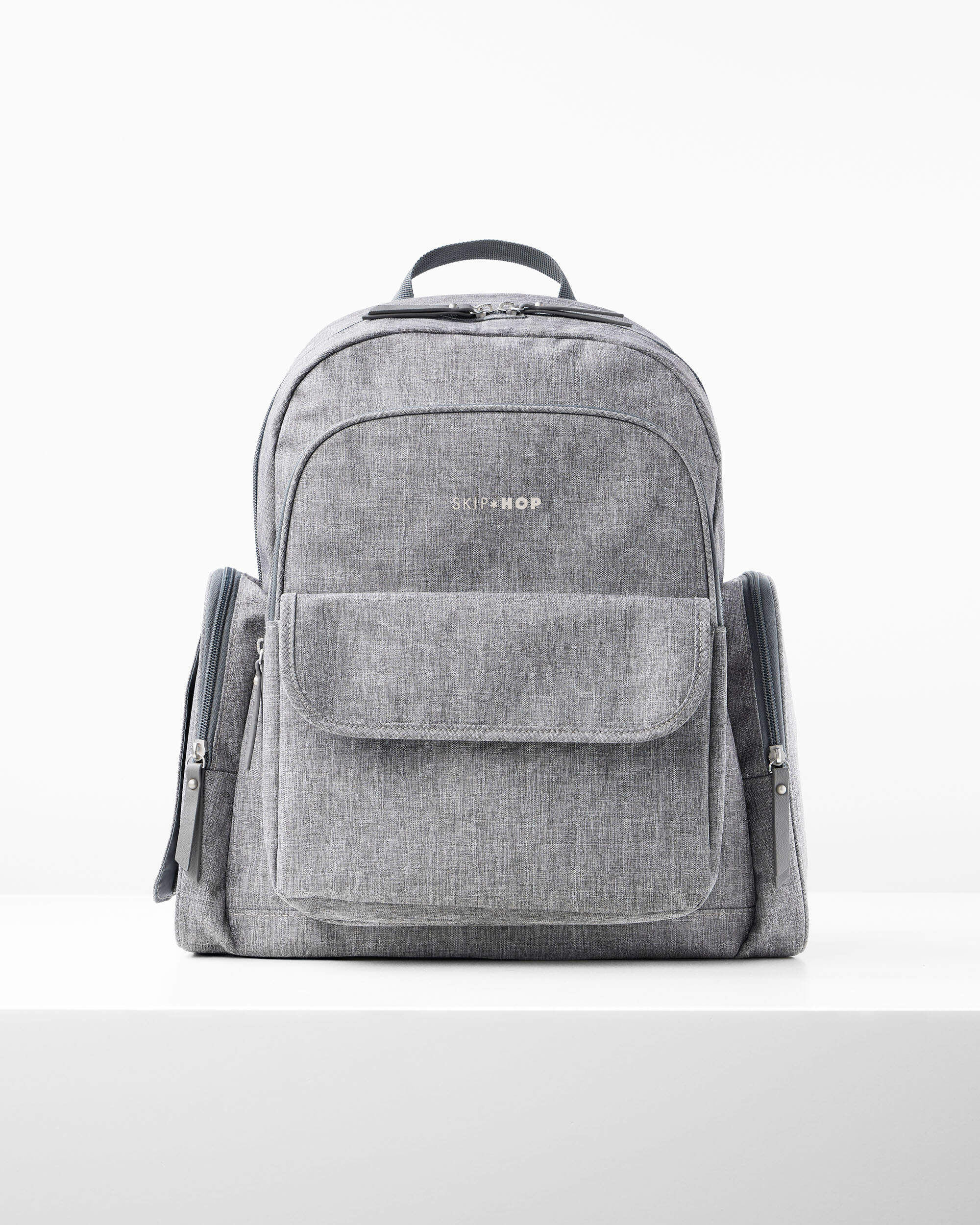 Luna Backpack Diaper Bag - Heather Grey