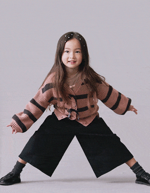 Toddler Girl Wide Leg Pocket Pant - Black