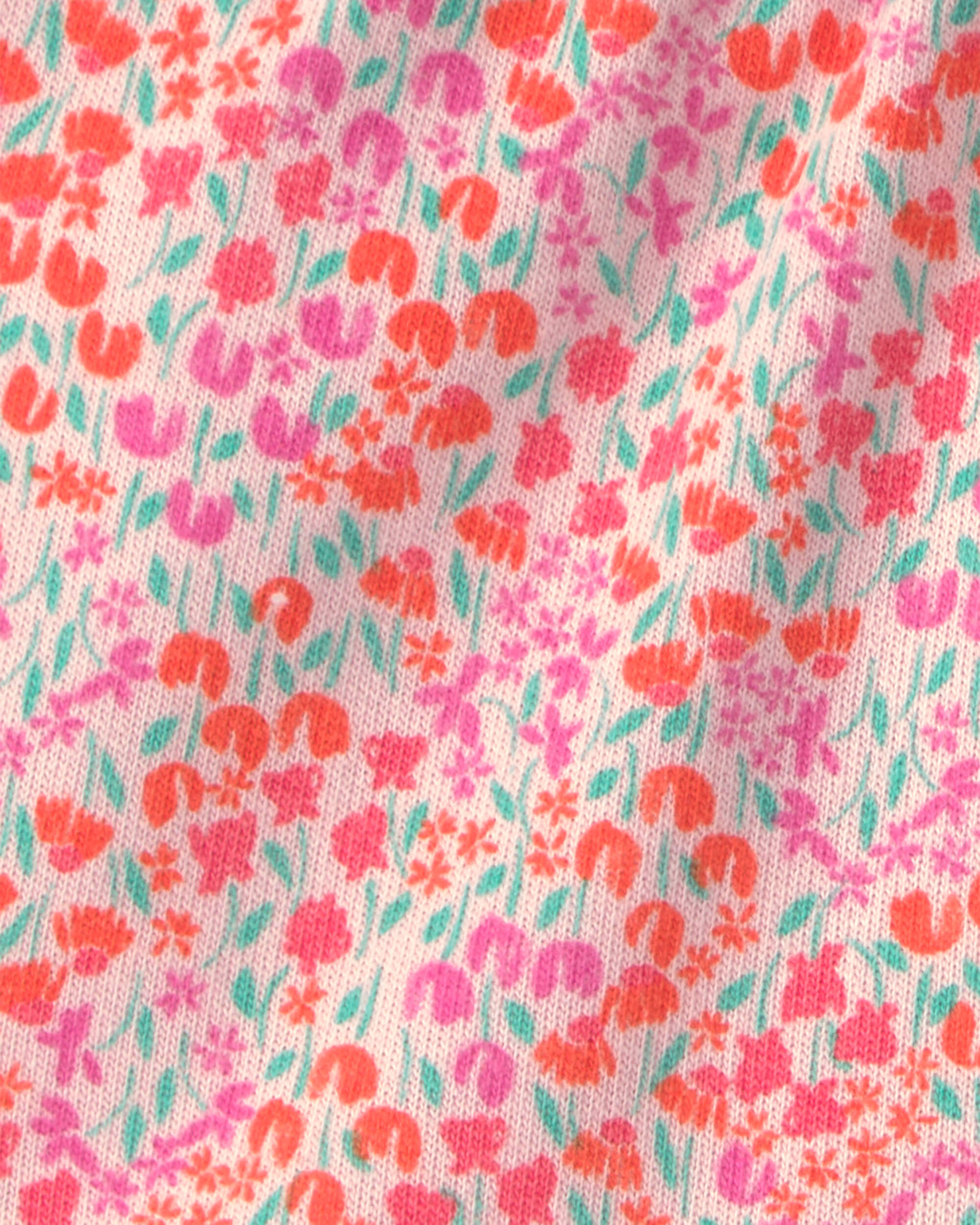 Baby Girl Floral French Terry Shorts