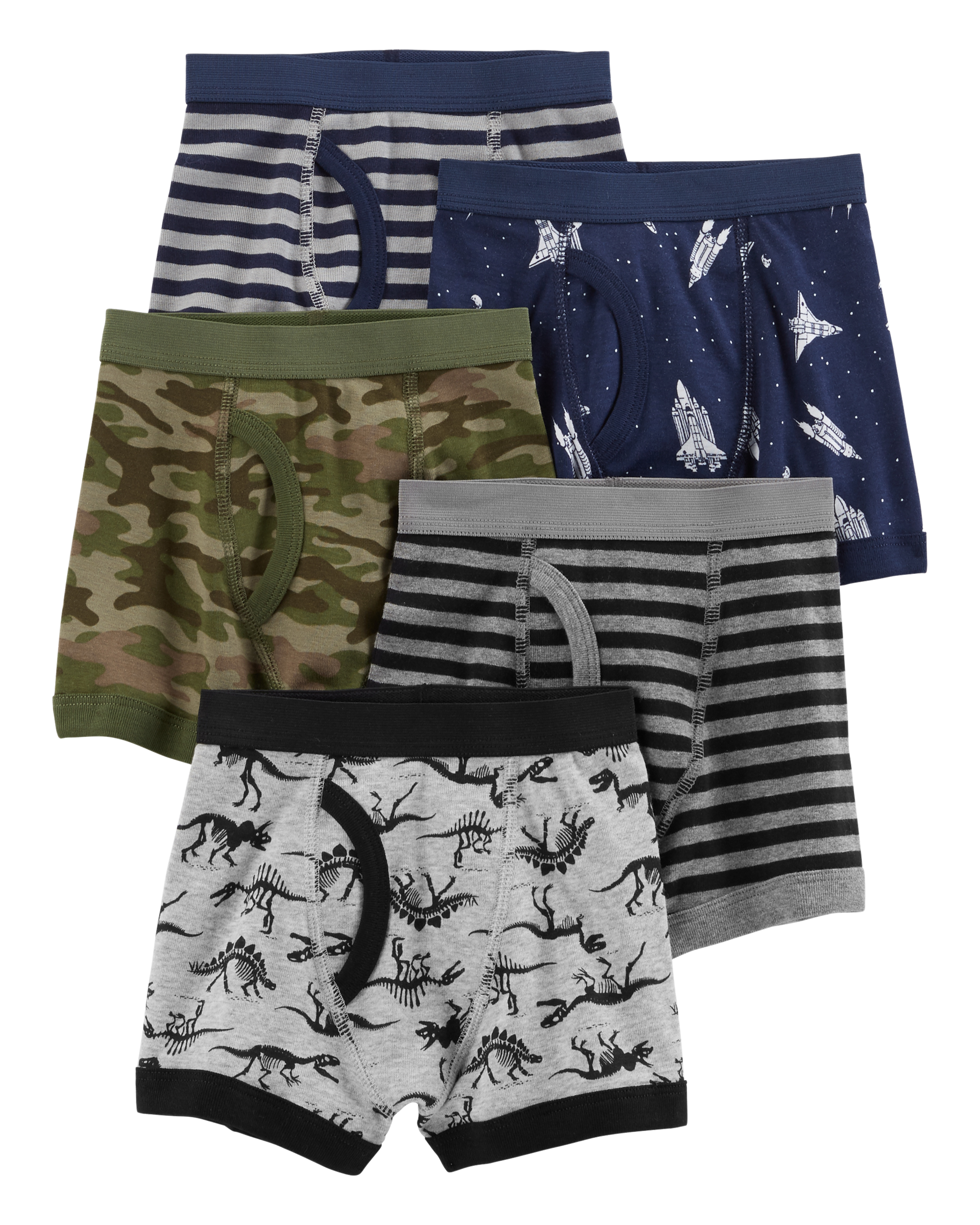 Boys 5-Pack Cotton Boxer Briefs