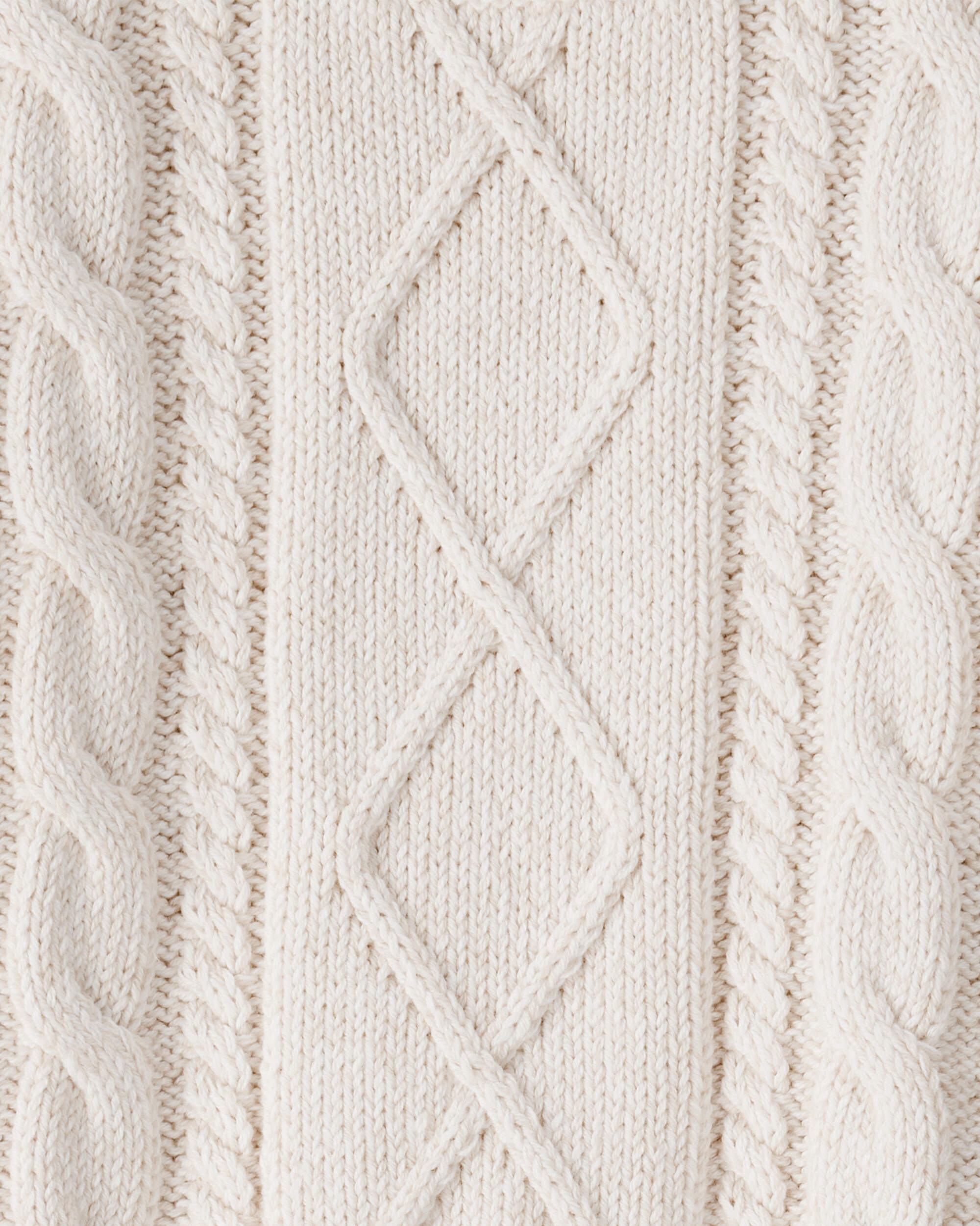 Baby Organic Cotton Cable Knit Sweater