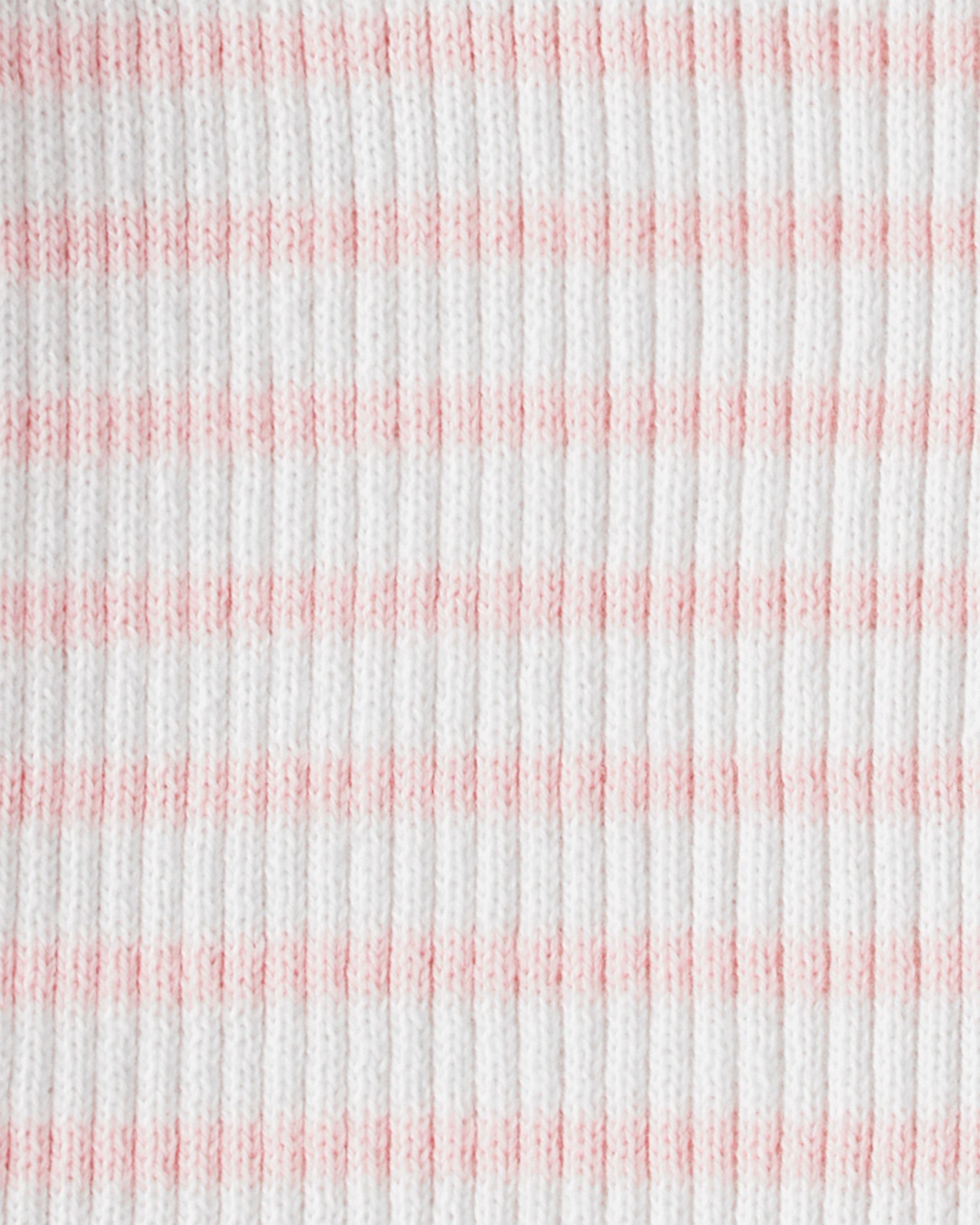 Girls Striped Button-Front Long-Sleeve Tee