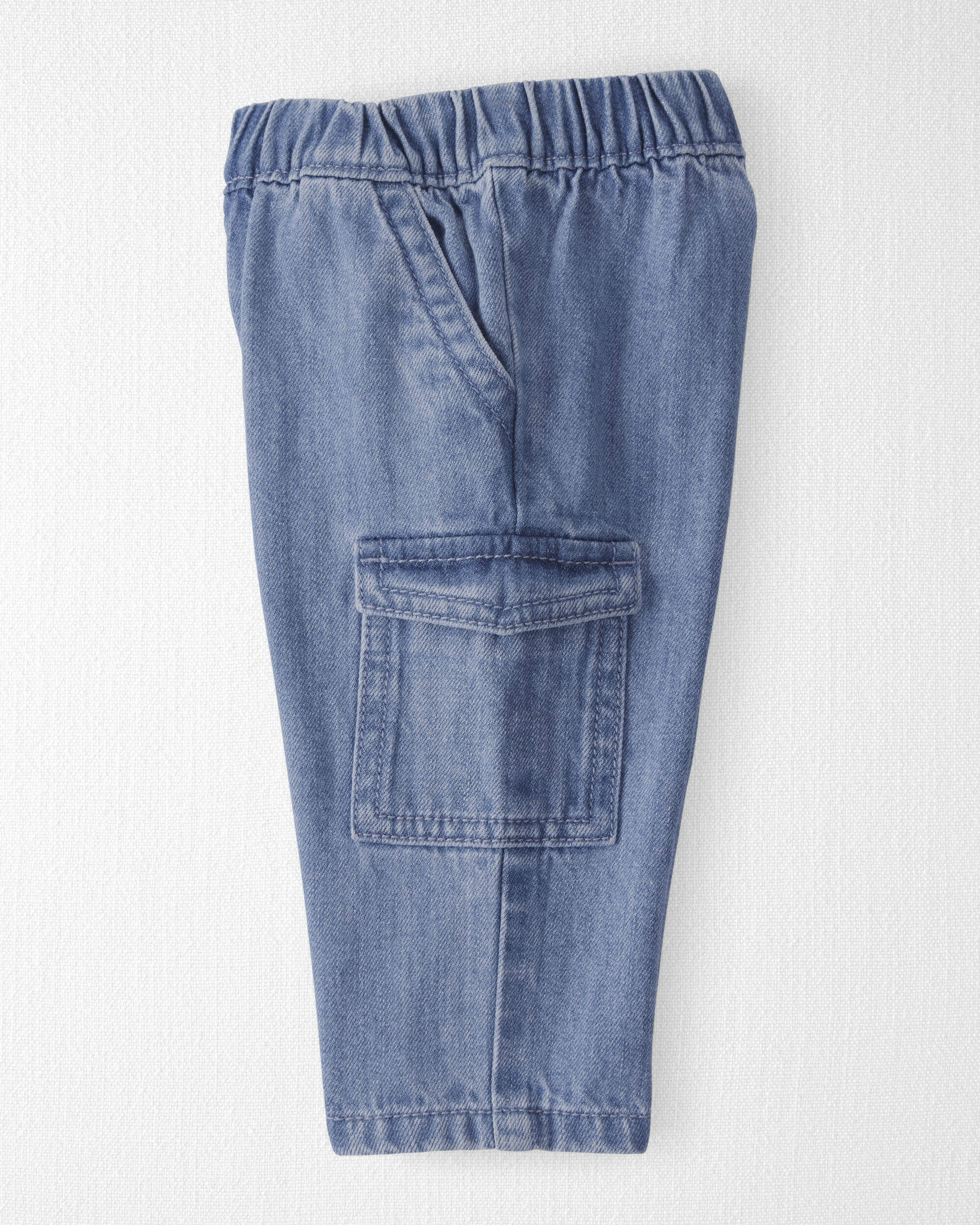 Baby Organic Cotton Denim Cargo Pants