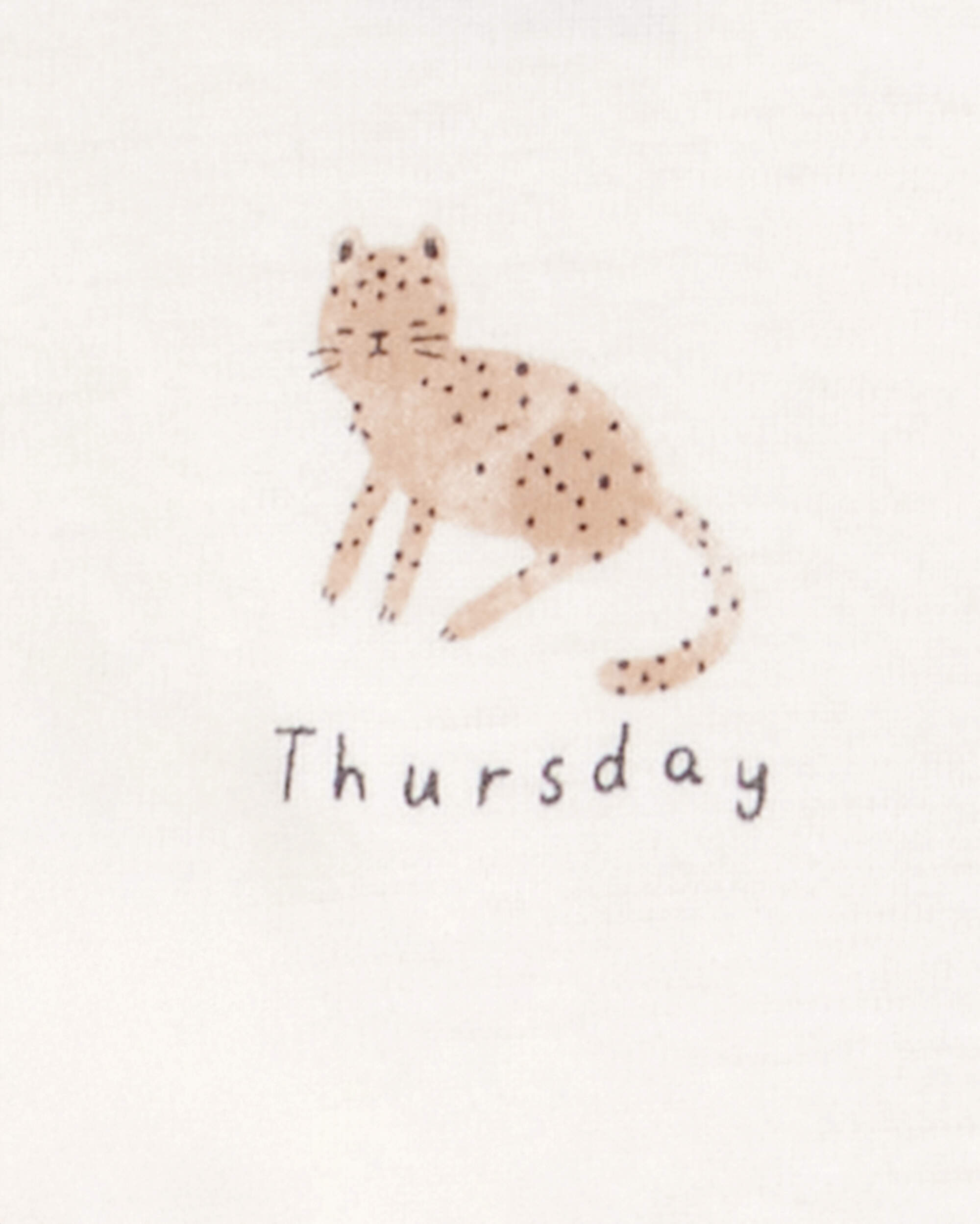 Baby 7-Pack Days Of The Week Short-Sleeve Cotton Bodysuits