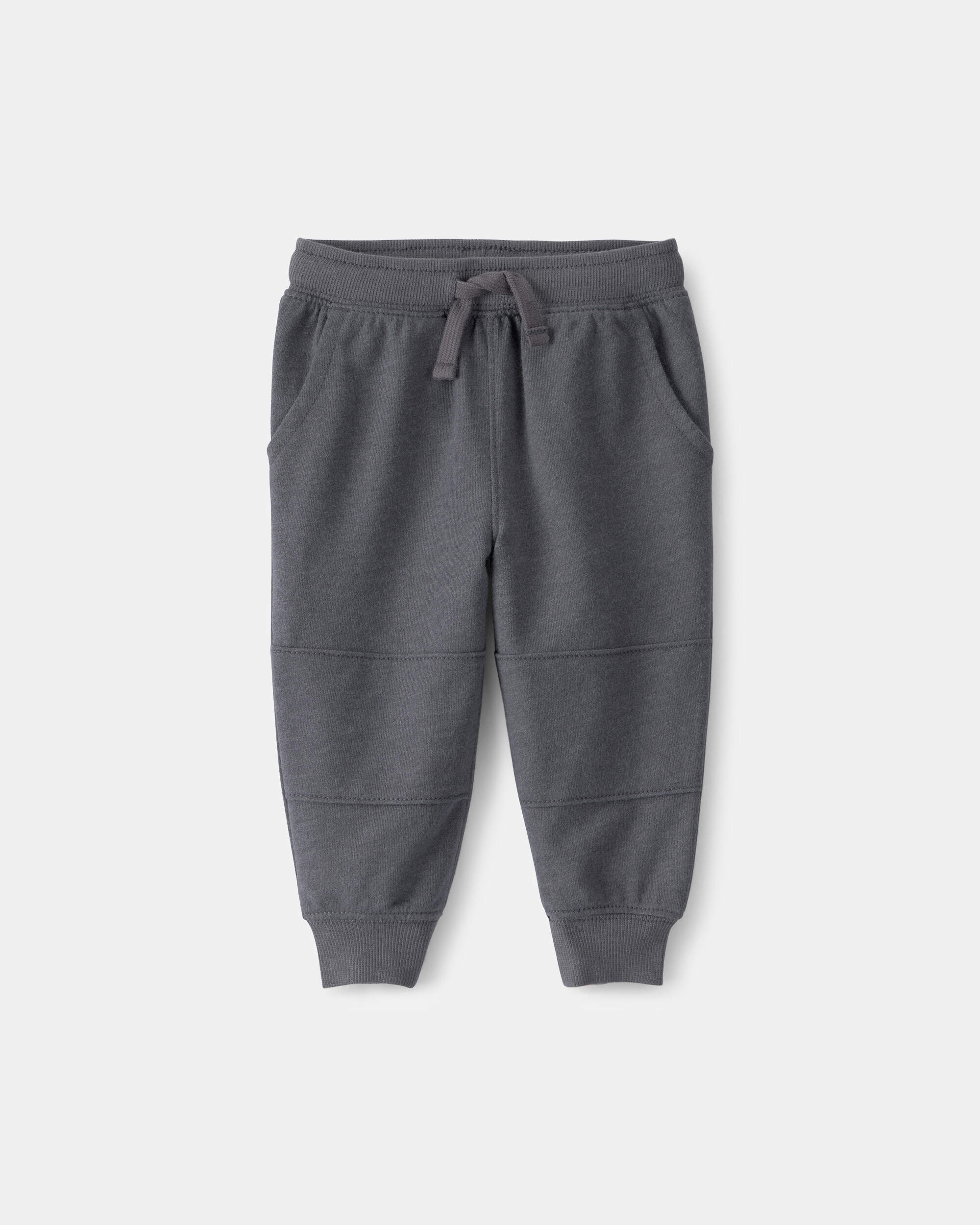 Baby Boy French Terry Joggers - Grey