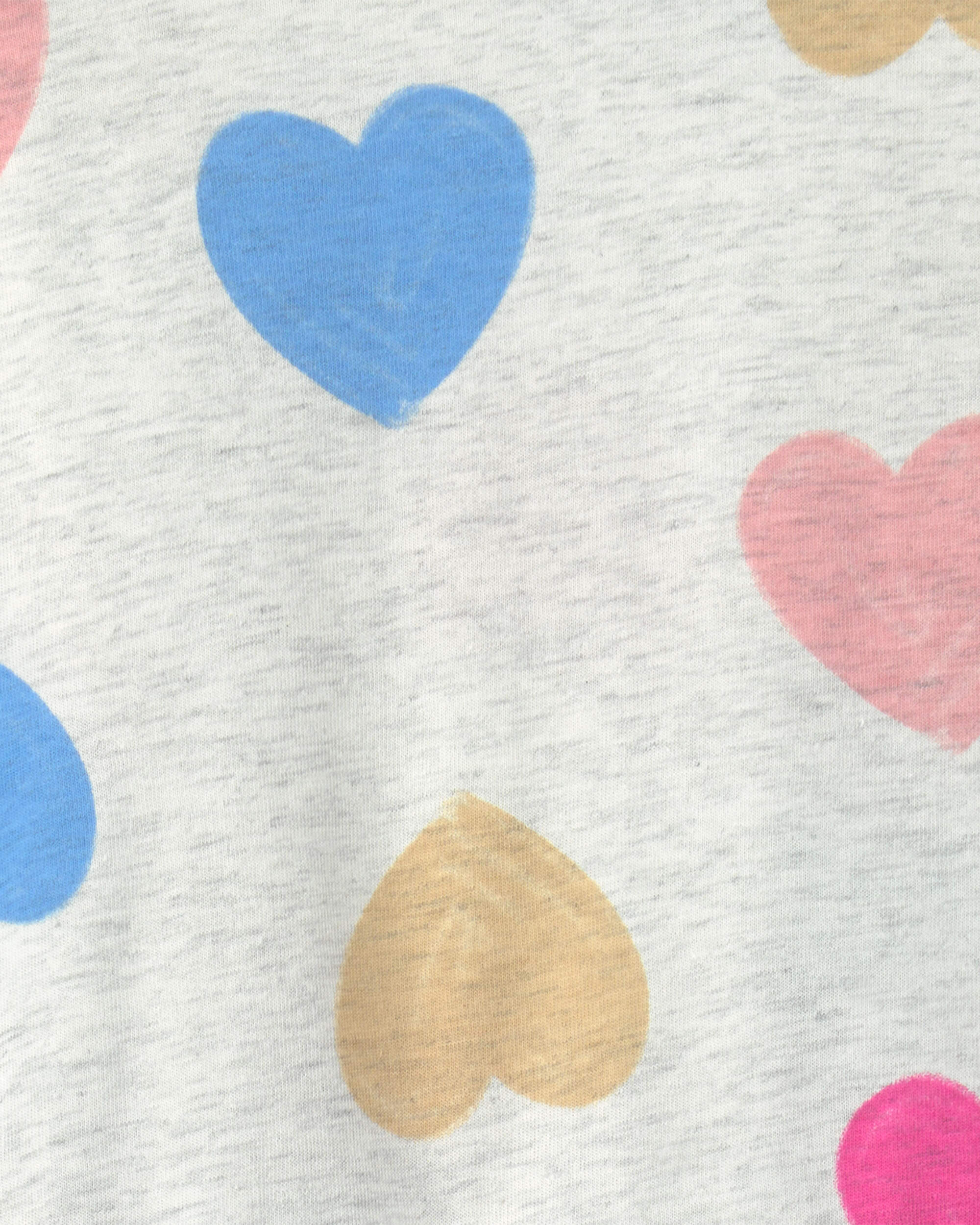 Toddler Girl Heart Long-Sleeve Top - Grey