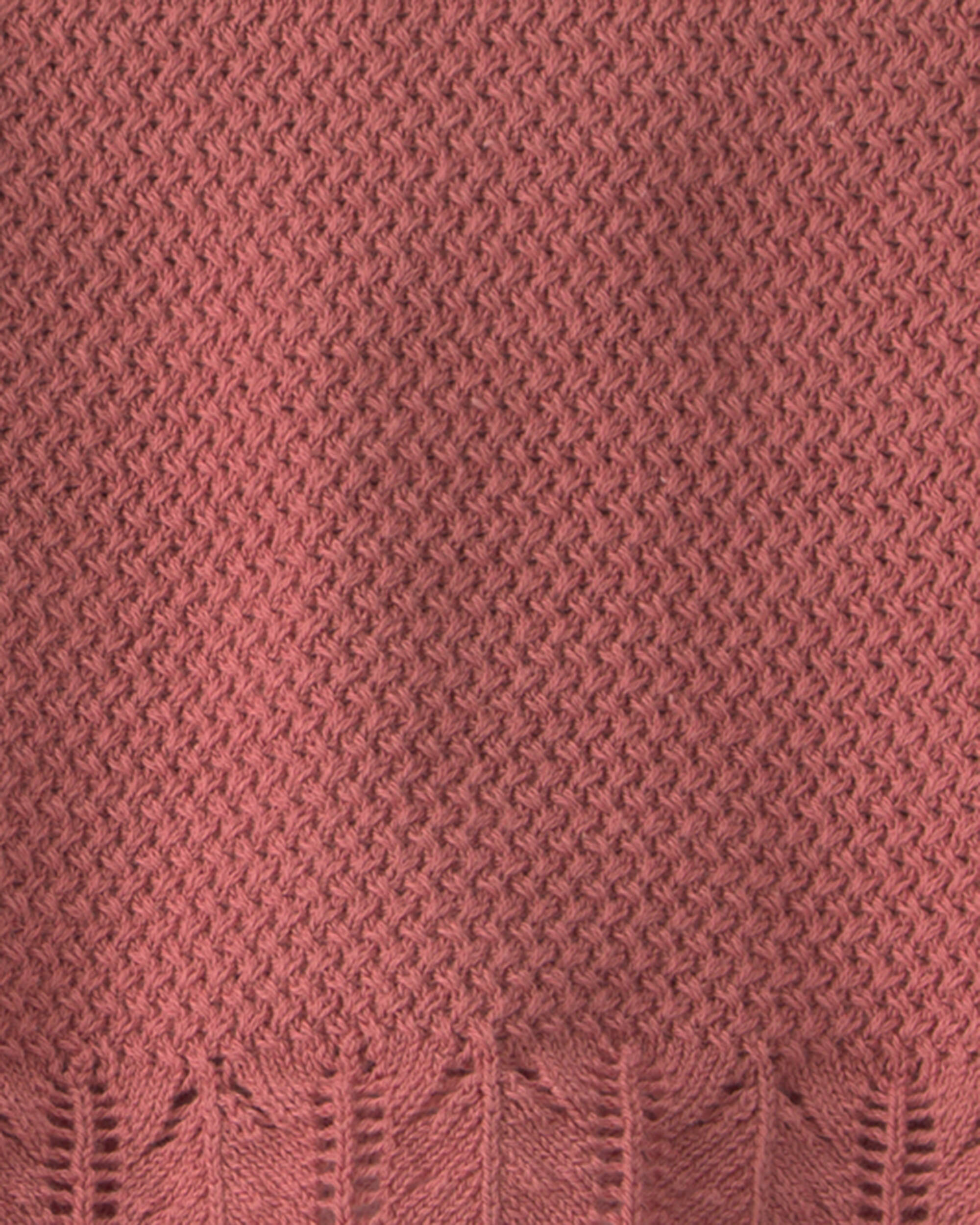 Baby Girl 2-Piece Organic Cotton Knit Top & Short Set