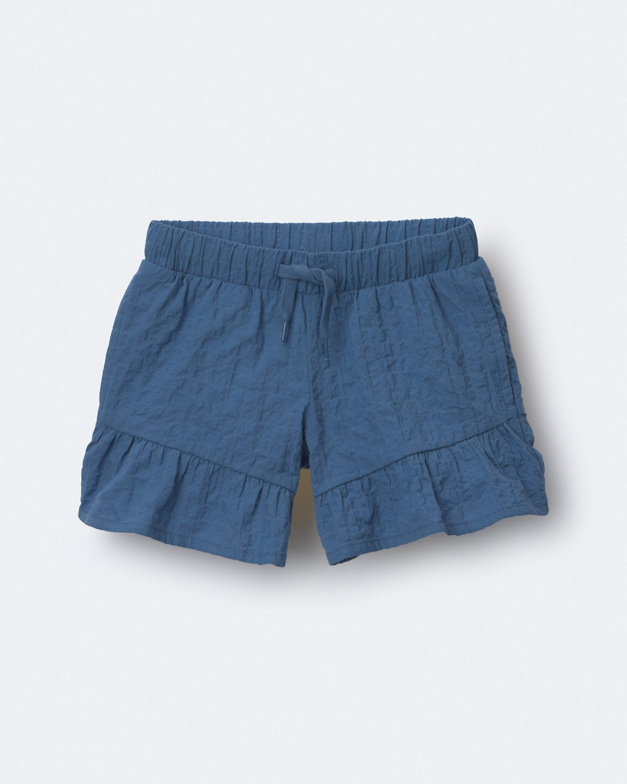 Toddler Girl Ruffle Butterfly Shorts - Slate Blue
