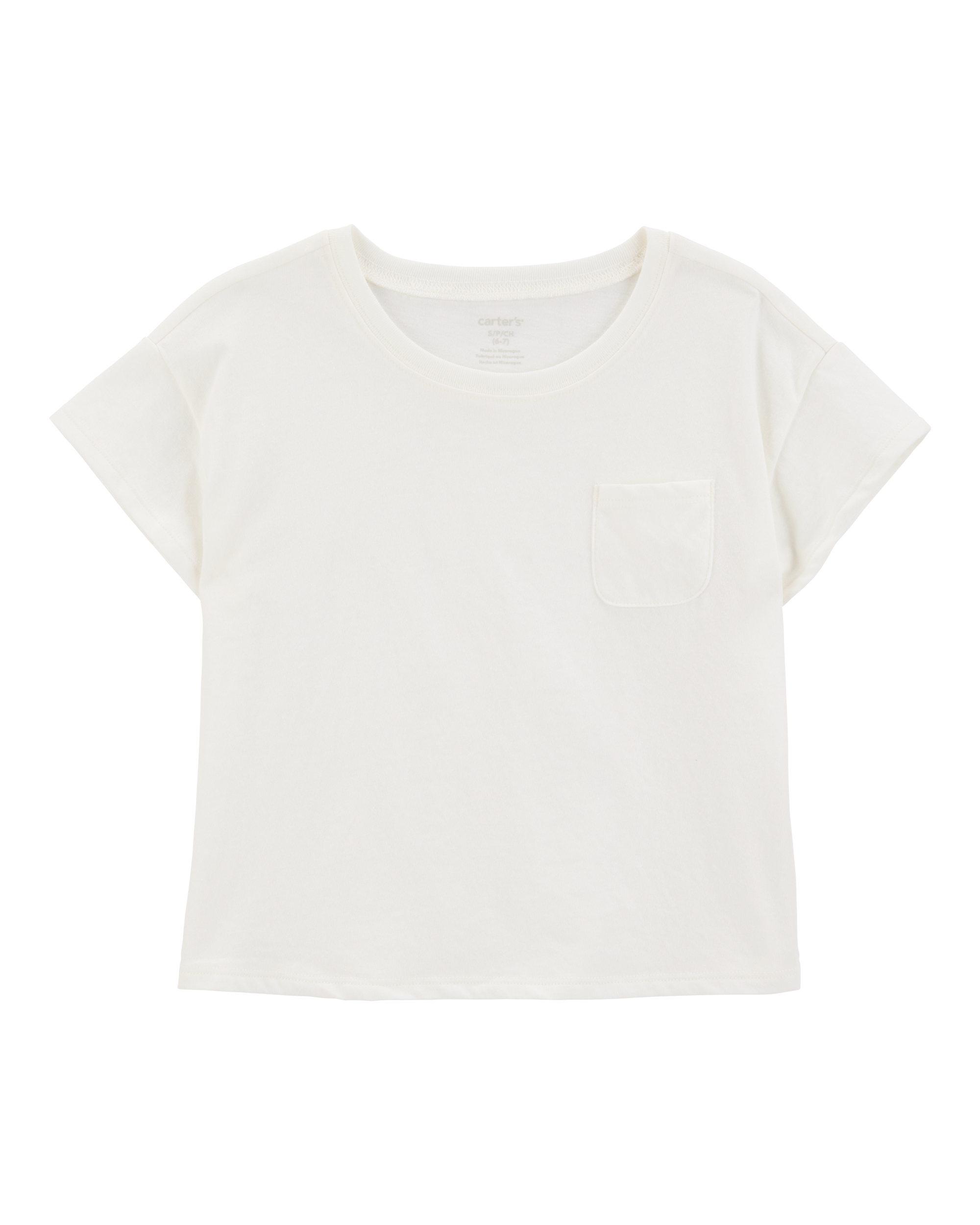 Girls Short-Sleeve Pocket Tee