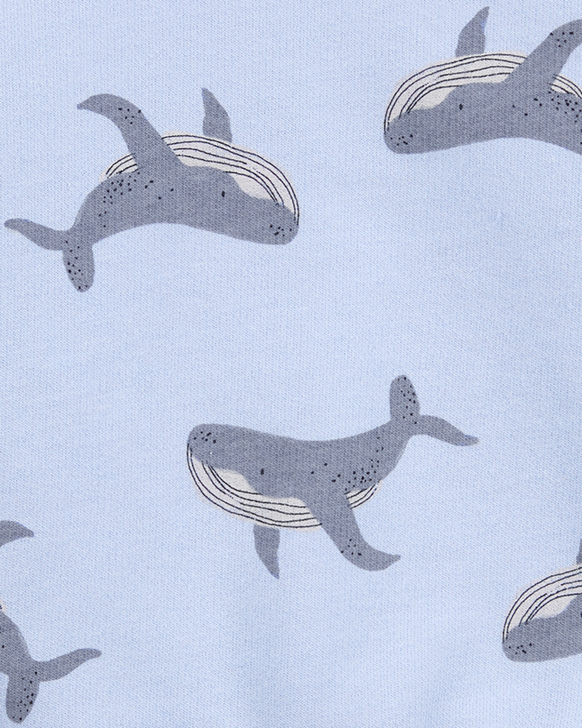 Baby Whale Pullover Sweatshirt - Blue
