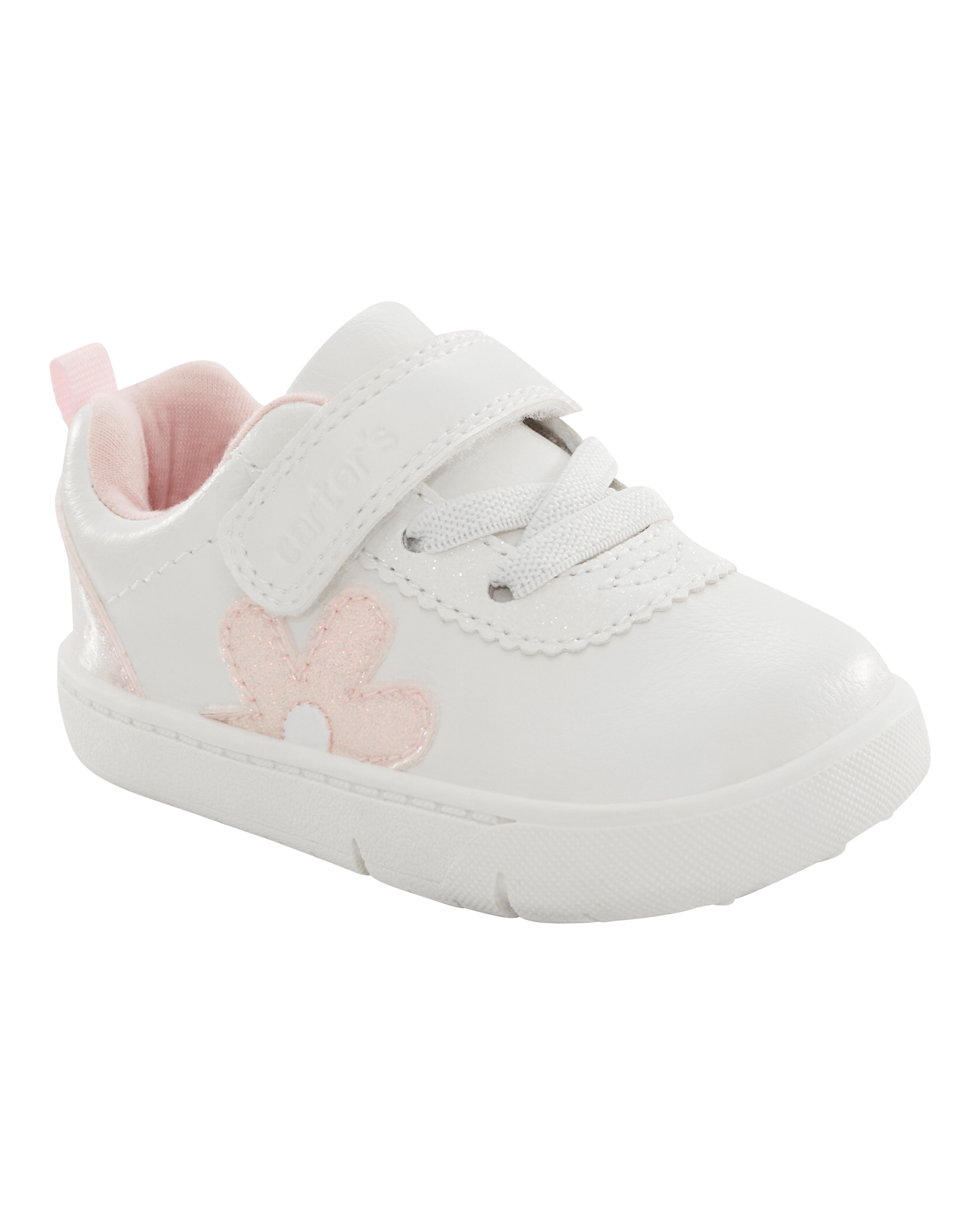 Every Step® First Walker Flower Casual Sneakers - White