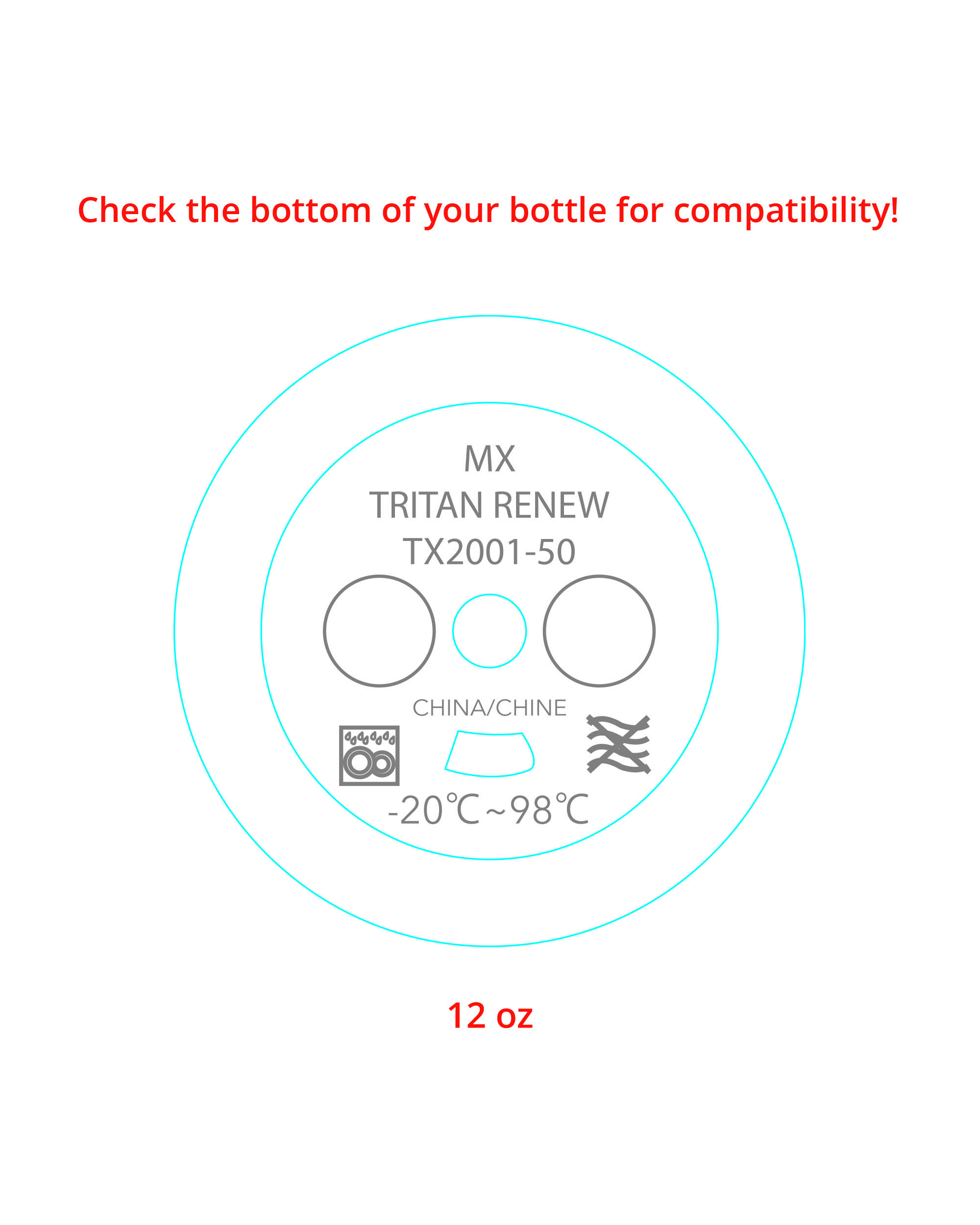 ZOO Tritan™ Renew Straw Bottle Extra Straws - 2-pack