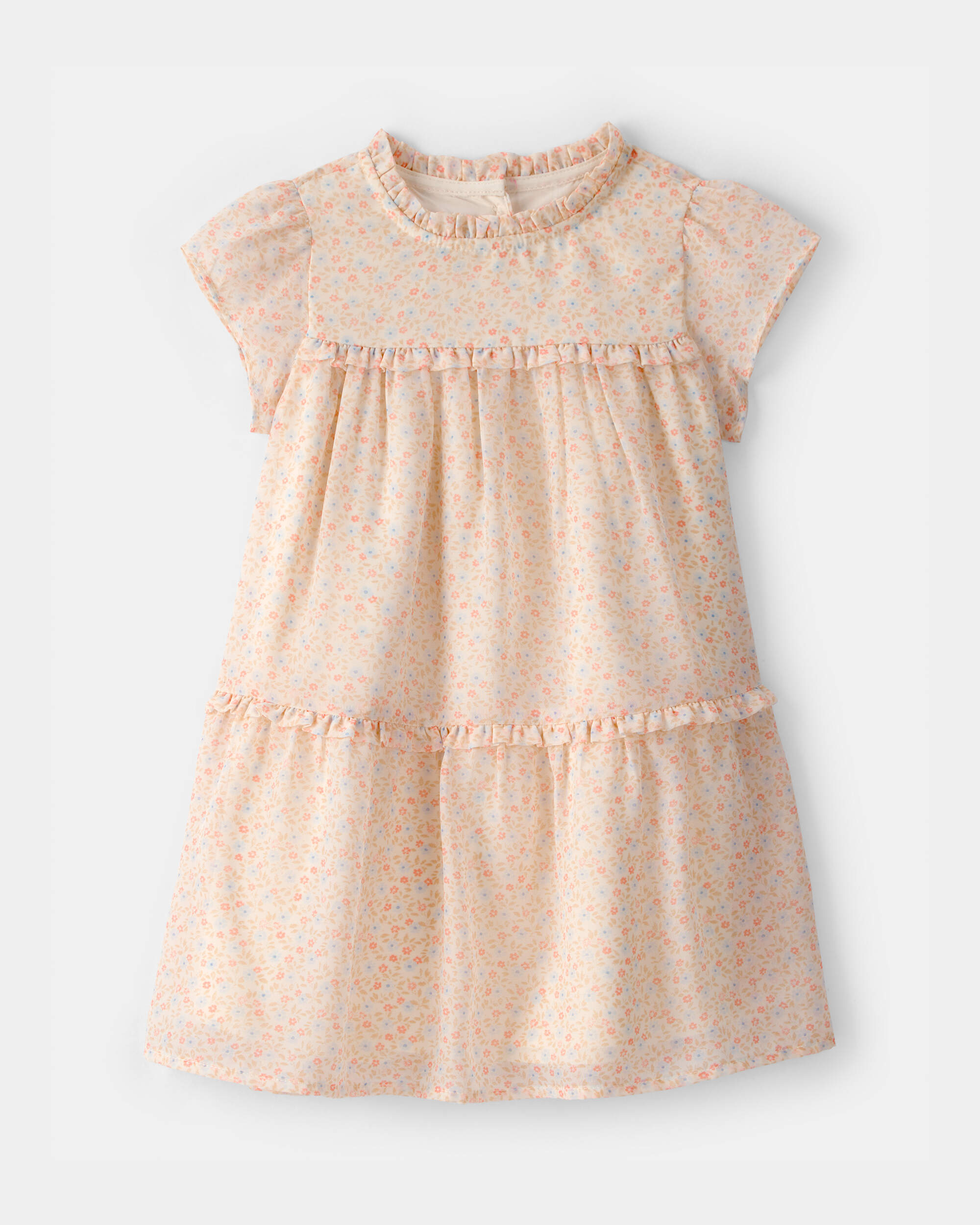 Toddler Girl Floral Tiered Dress - Pink