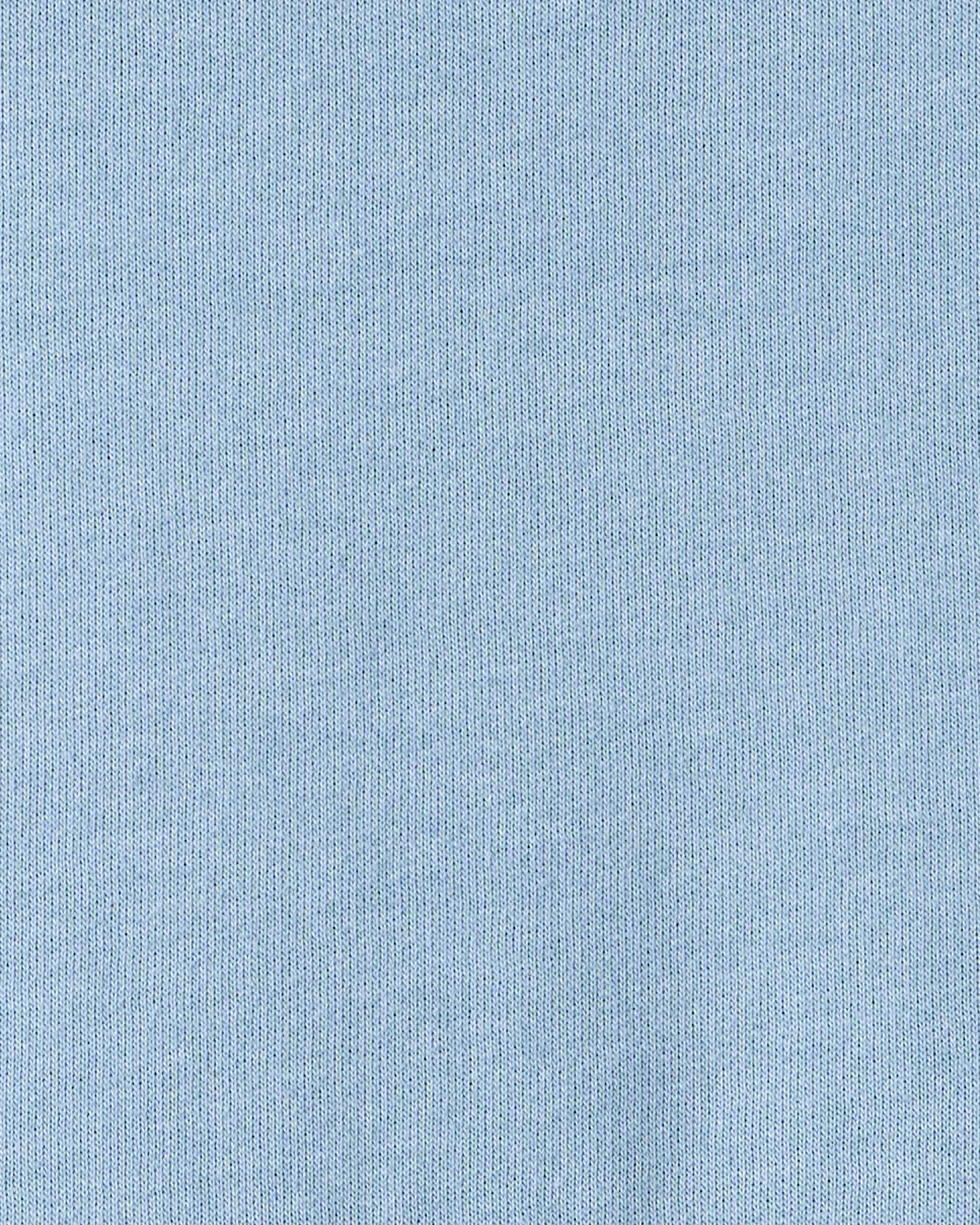 Toddler Boy Solid Fleece Long-Sleeve Hoodie - Blue