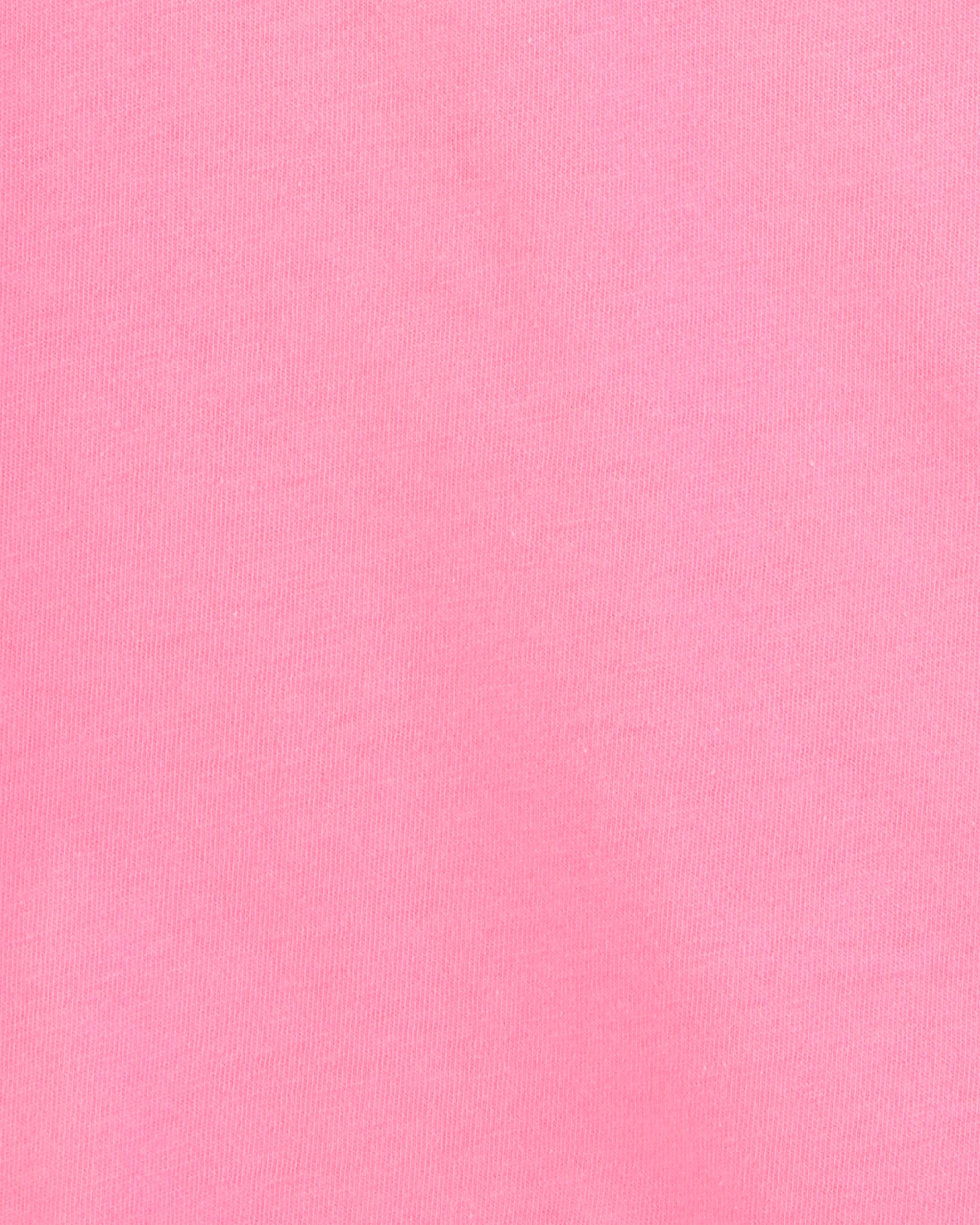 Girls Pink Cotton Tee