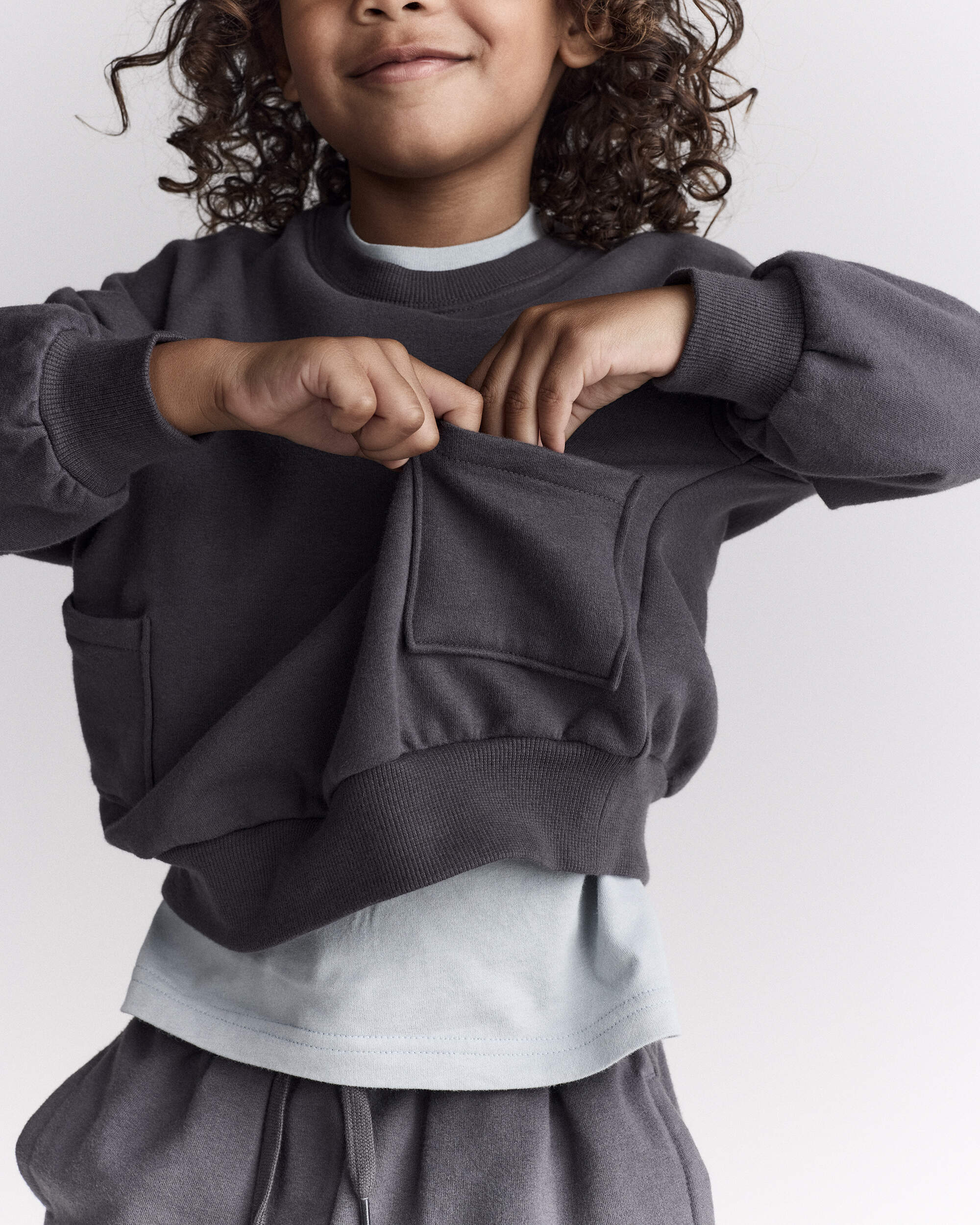 Toddler Otter Sweatshirt™ with Pockets - Dark Grey