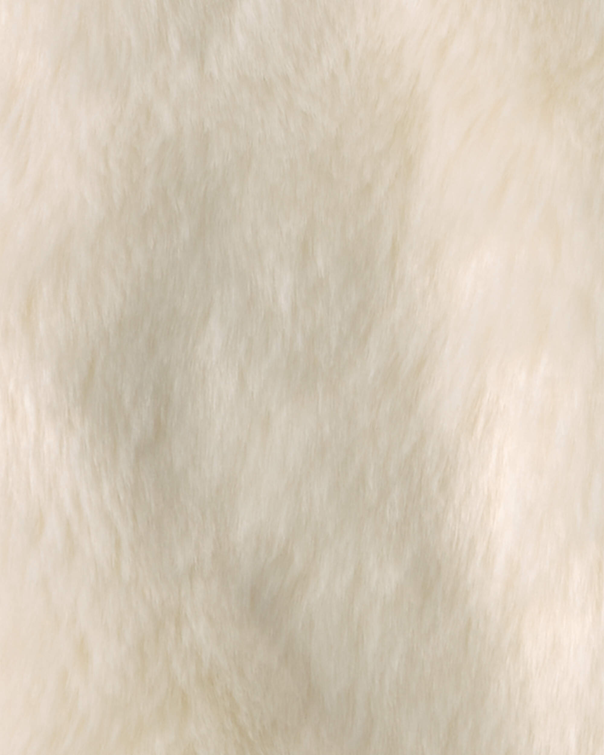 Girls Faux Fur Jacket - Cream