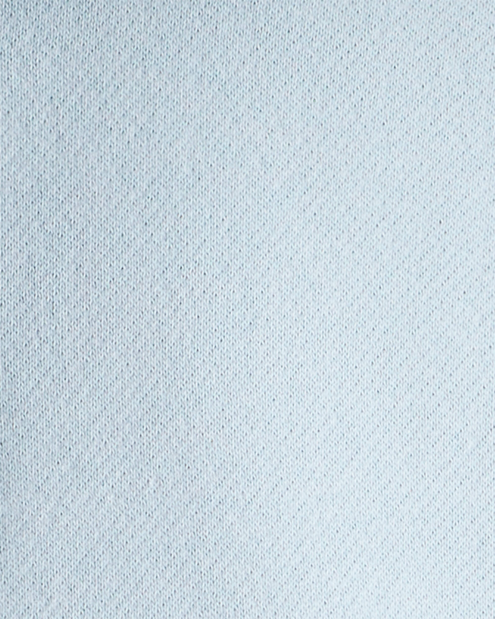 Baby Girl Long-Sleeve Quarter-Zip Pullover Sweatshirt - Blue
