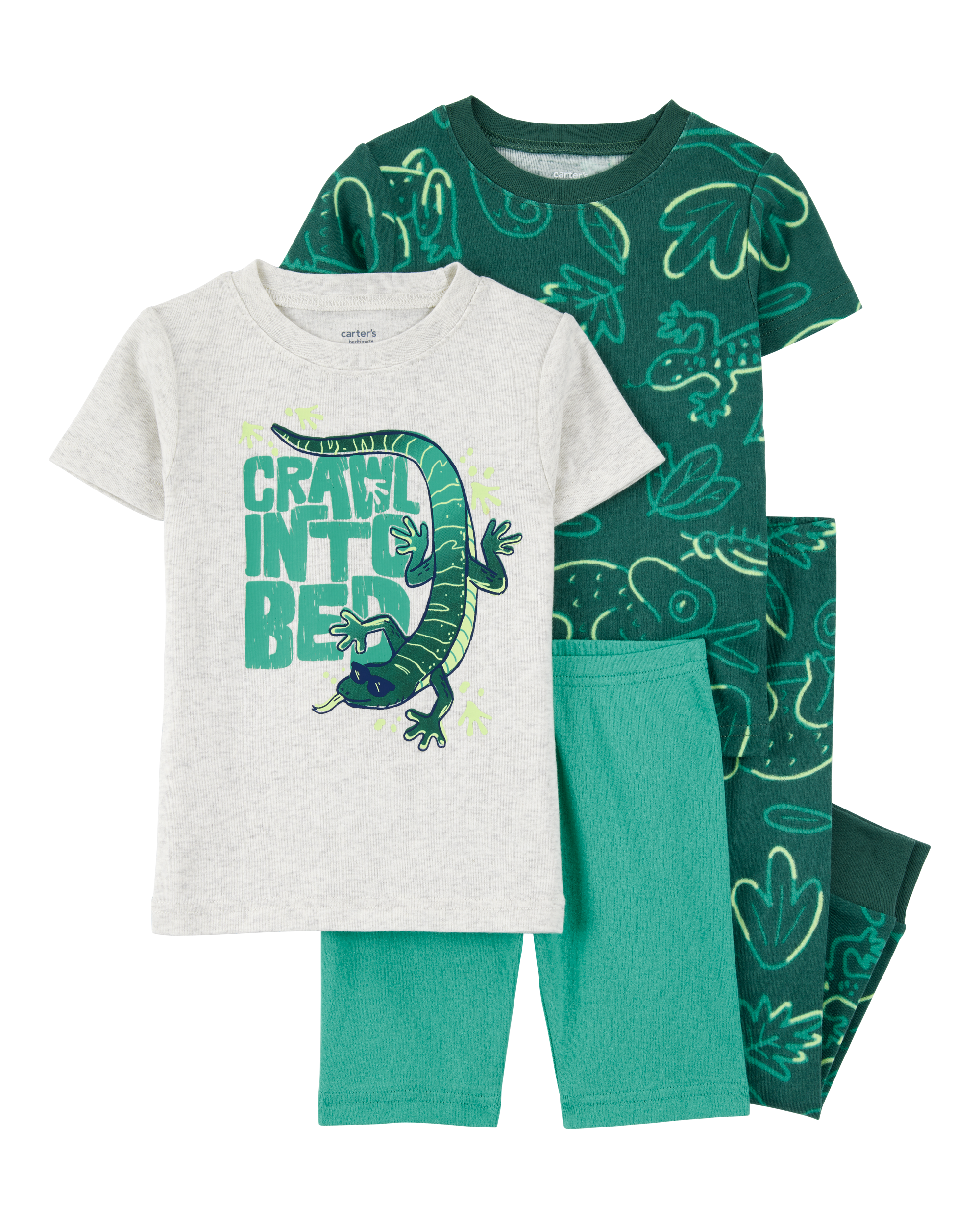 Baby 4-Piece Lizard Cotton Blend Pyjamas