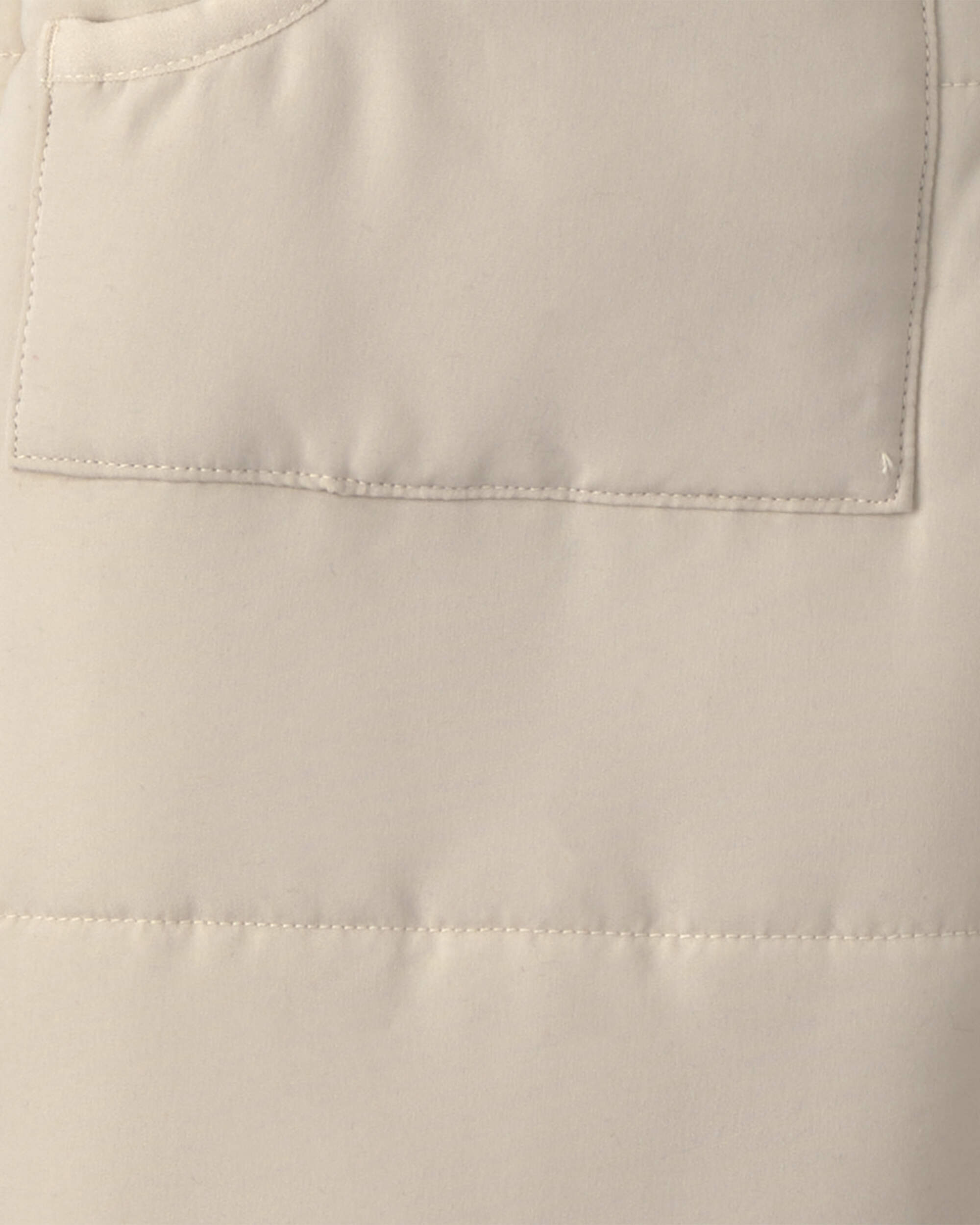 Baby Solid Quilted Pramsuit- Beige