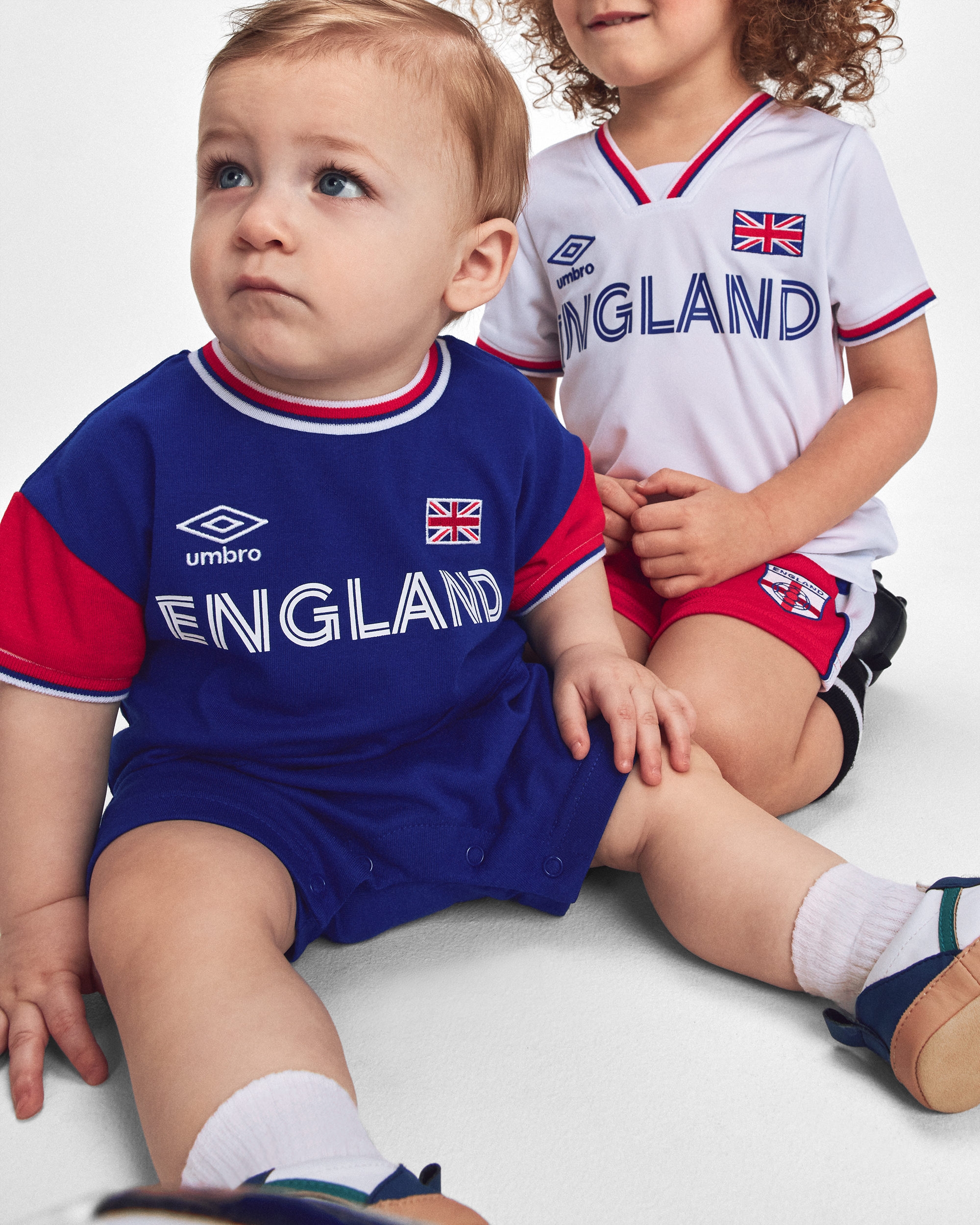 Baby Umbro England Soccer Romper - Blue/Red