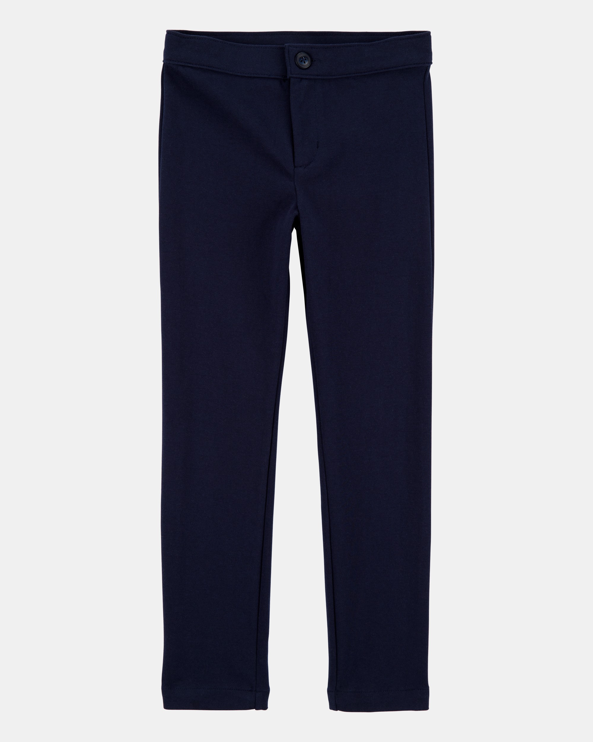 Kid Ponte Knit Uniform Pants - Navy | Carter's Oshkosh Canada