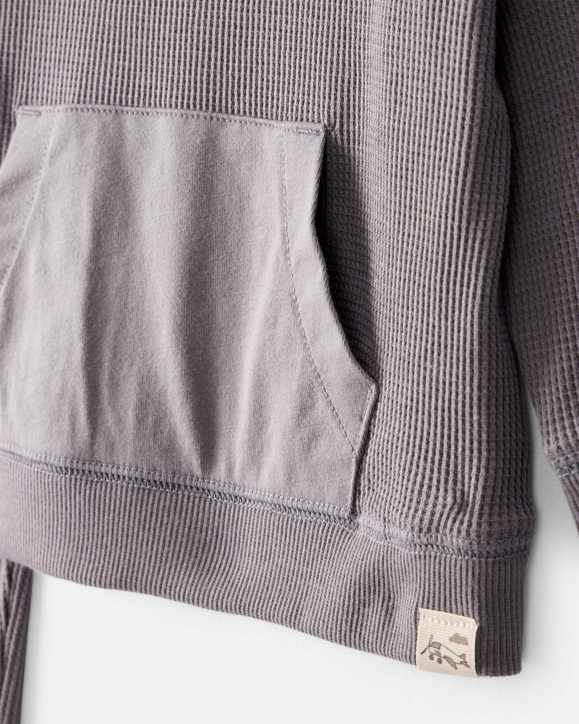 Baby Boy Waffle Knit Long-Sleeve Tee & Pant Set - Grey