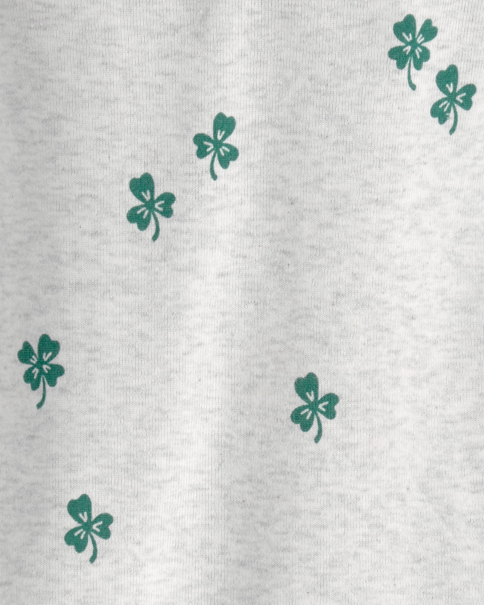 Baby Organic Cotton Pyjamas Lucky Clovers Print