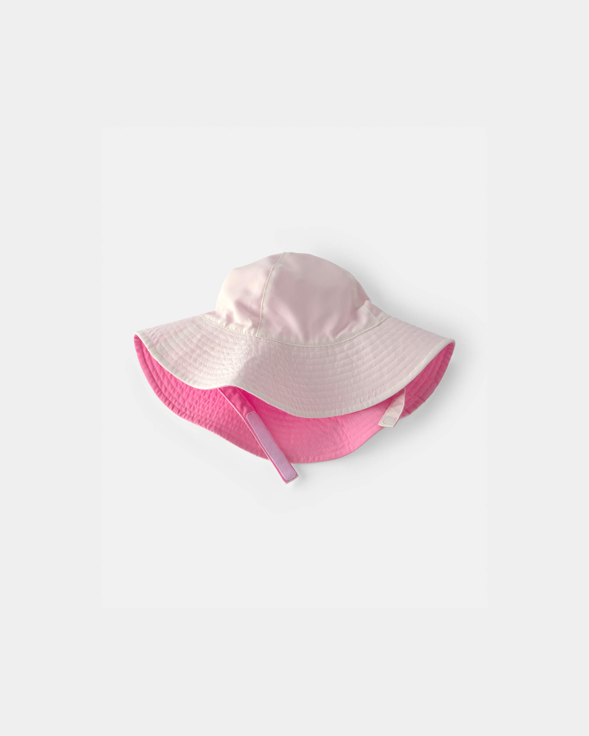 Baby Girl Reversible Swim Hat - Pink/White