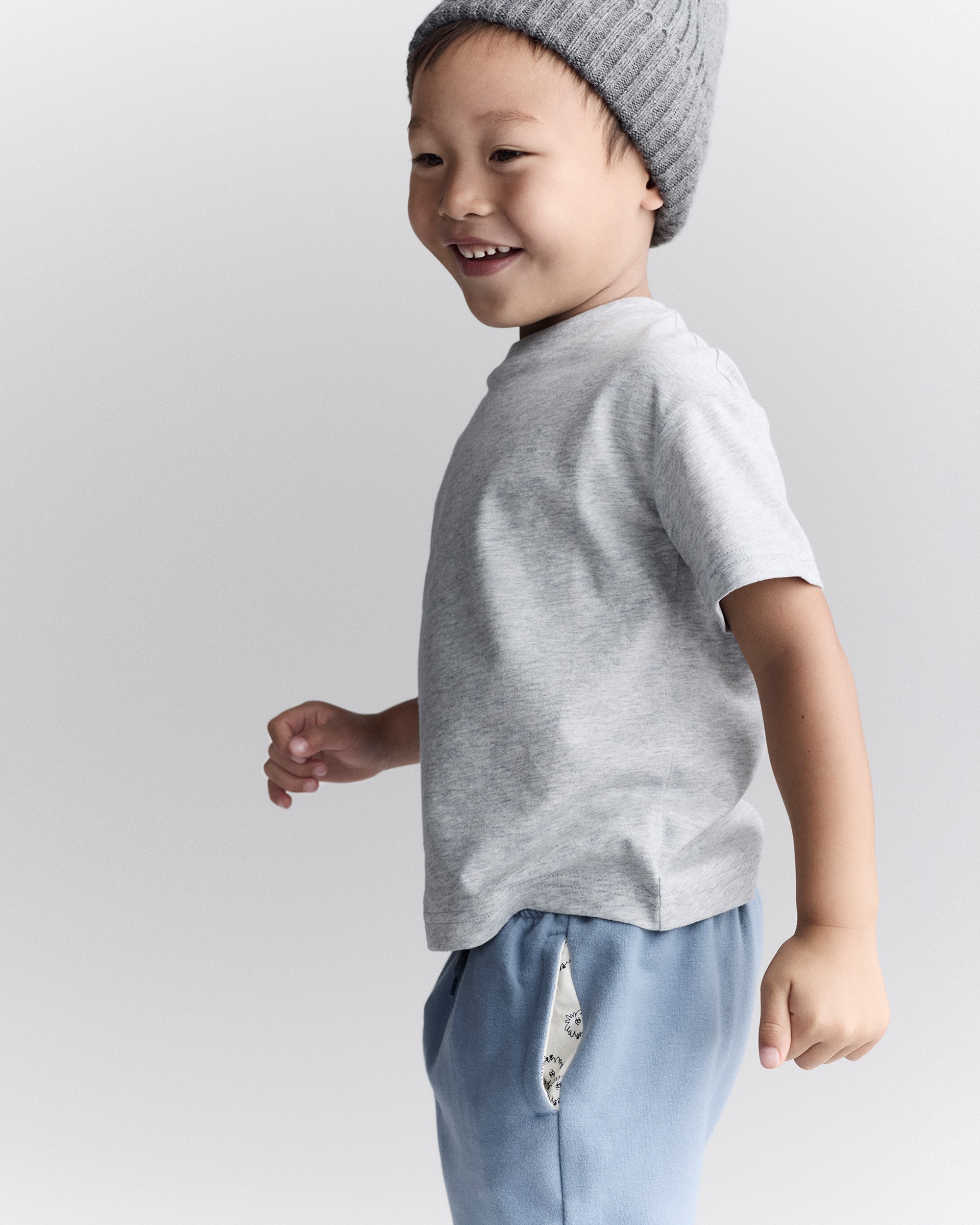 Toddler Short-Sleeve Relaxed Graphic Tee - Heather Grey