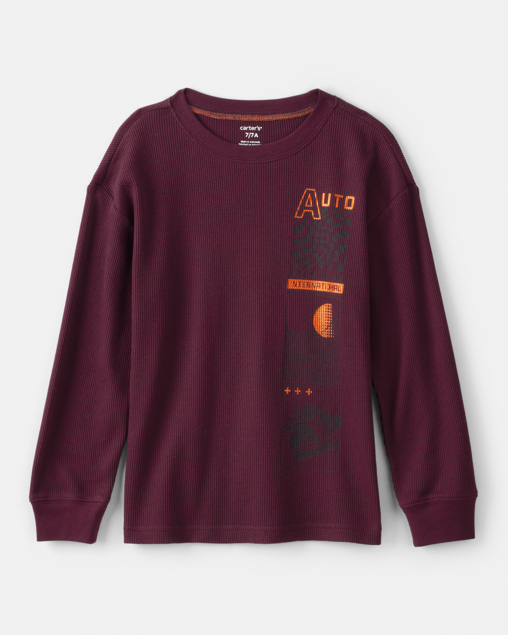 Boys Racing Long-Sleeve Graphic Tee - Red