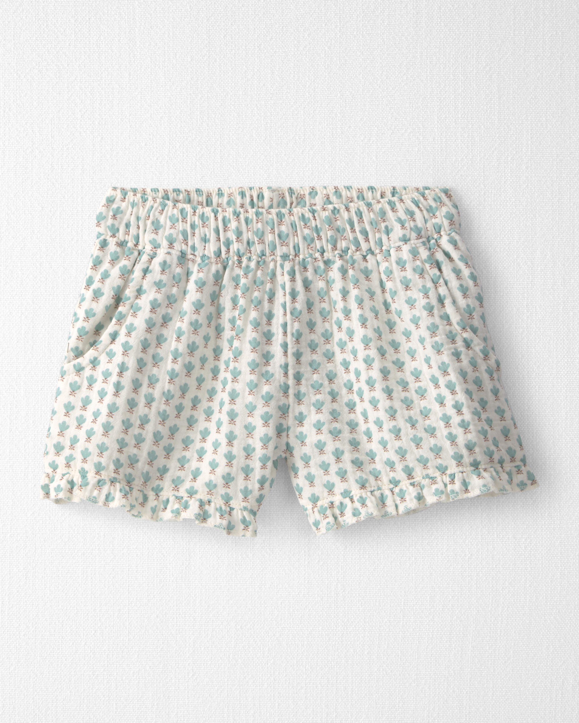 Toddler Girl 2-Piece Organic Cotton Gauze Floral