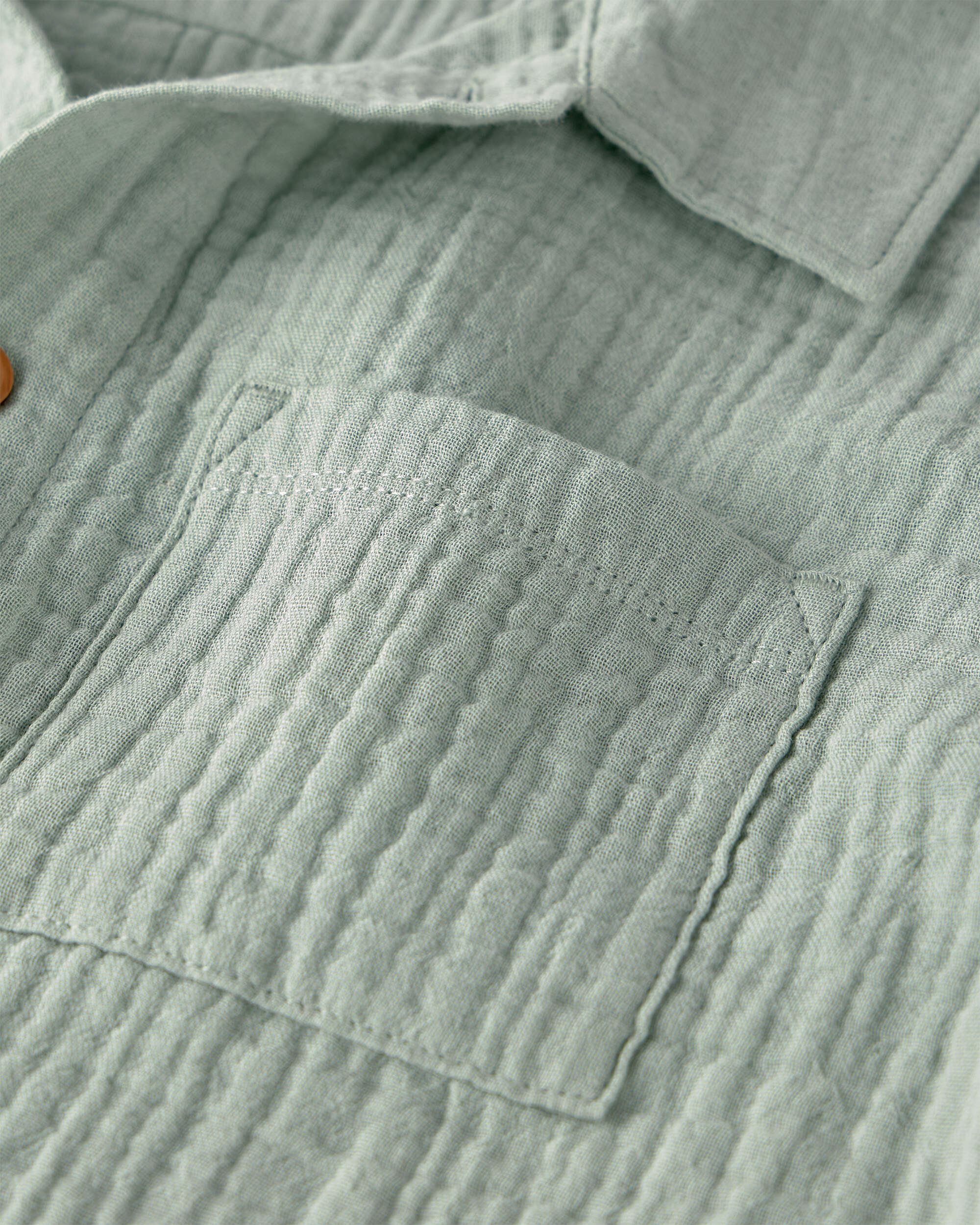 Boys 2-Piece Organic Cotton Gauze Set Green