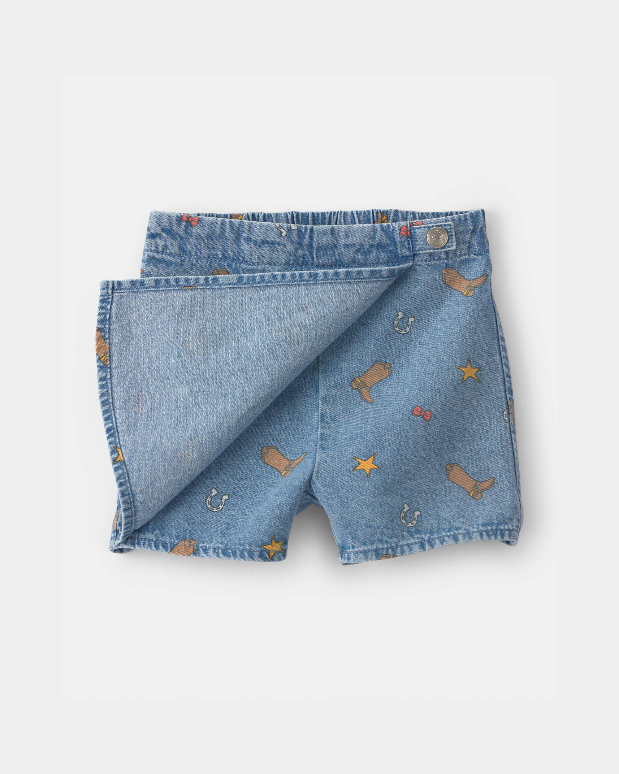 Toddler Girl Pixar© Toy Story Chambray Skort - Medium Wash