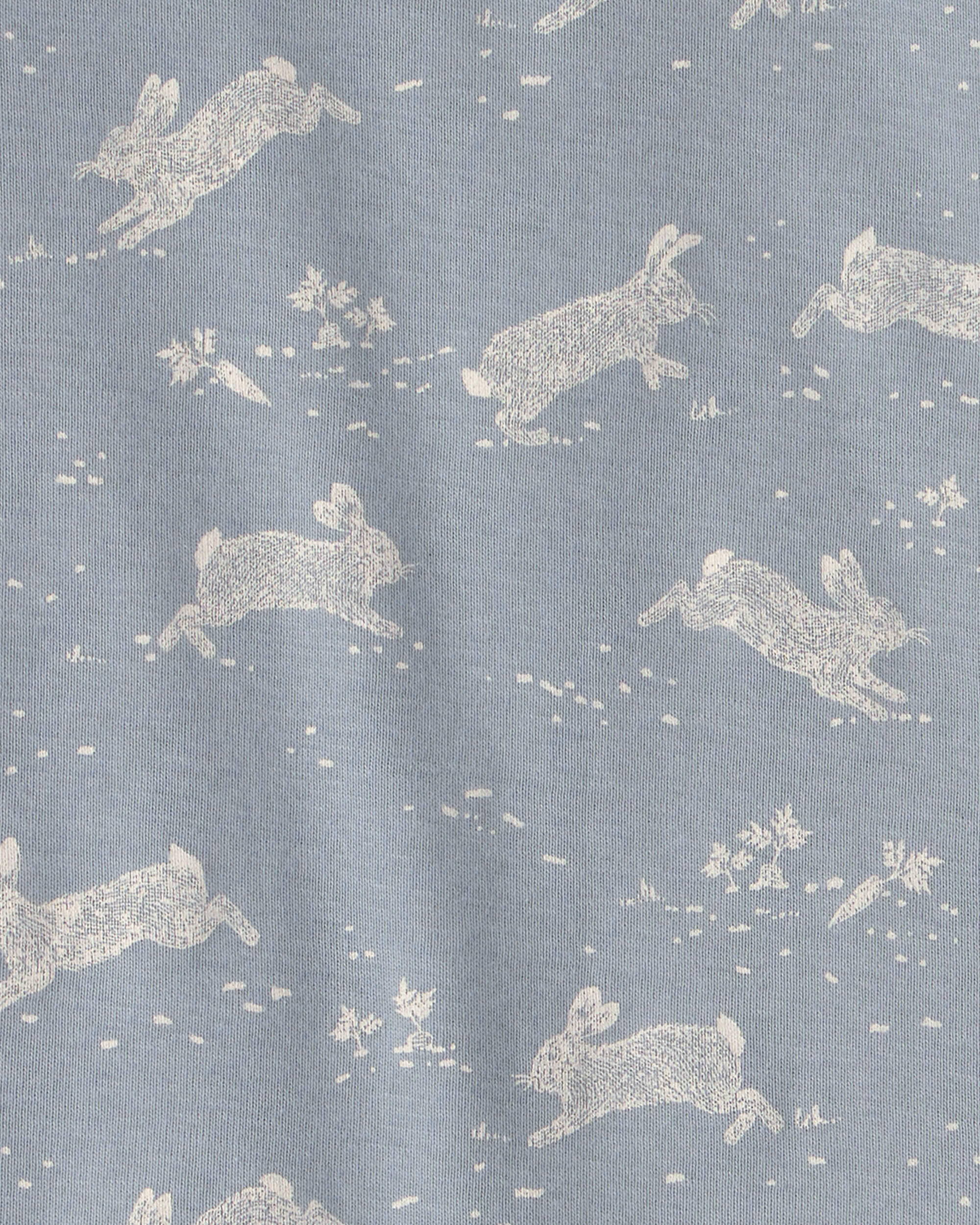 Toddler 2-Piece Organic Cotton Pyjama Blue Bunnies Print