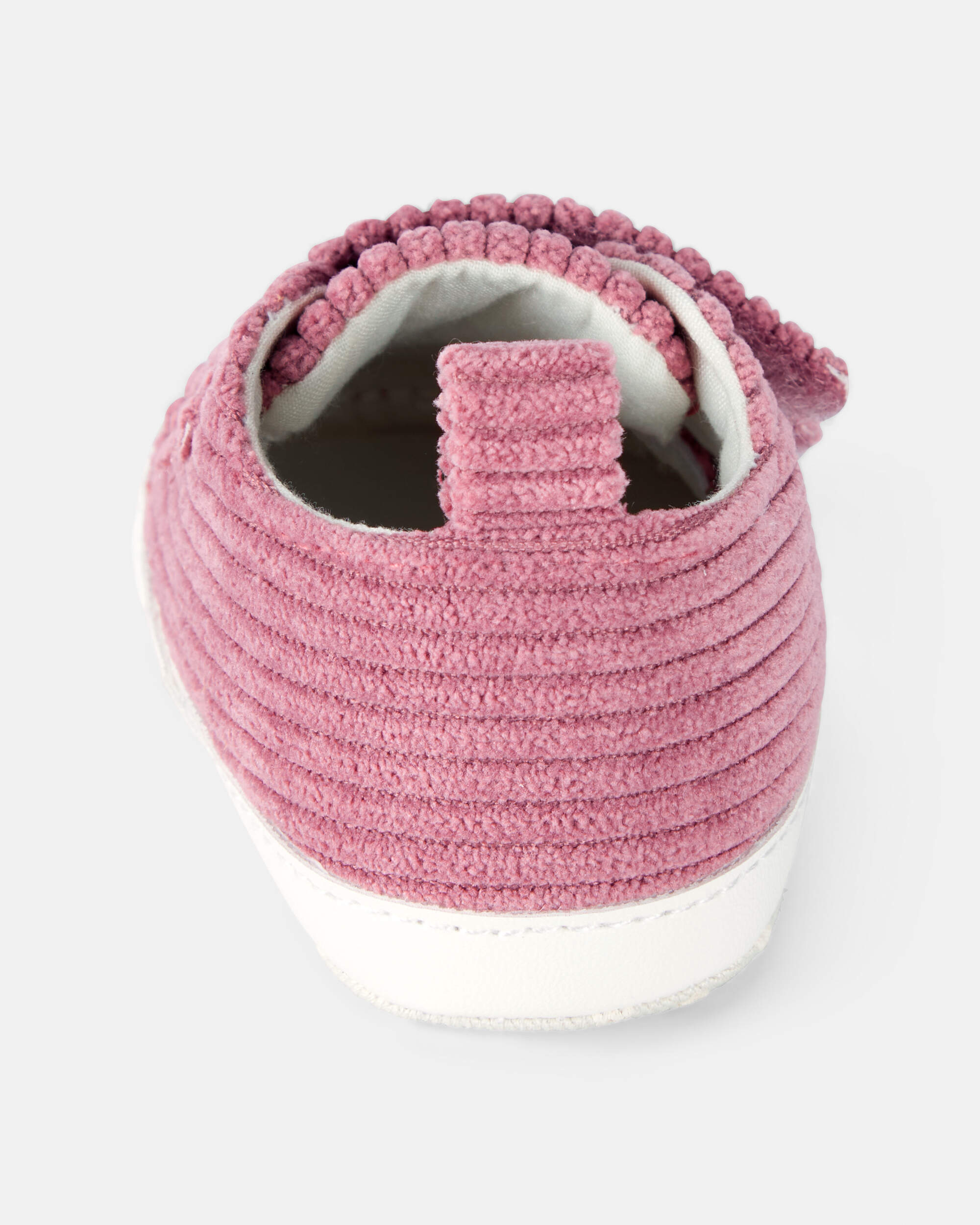 Baby Girl Corduroy Slip-On Shoes - Pink