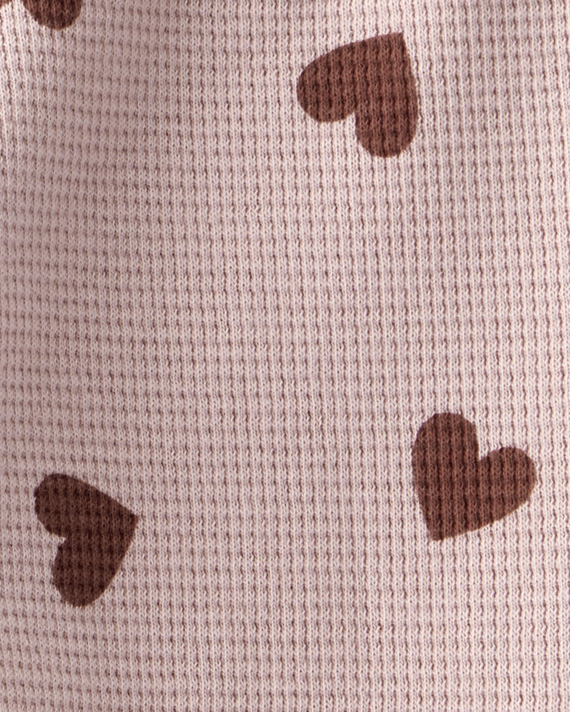 Baby Girl Waffle Knit Top & Pant Set Made with Organic Cotton