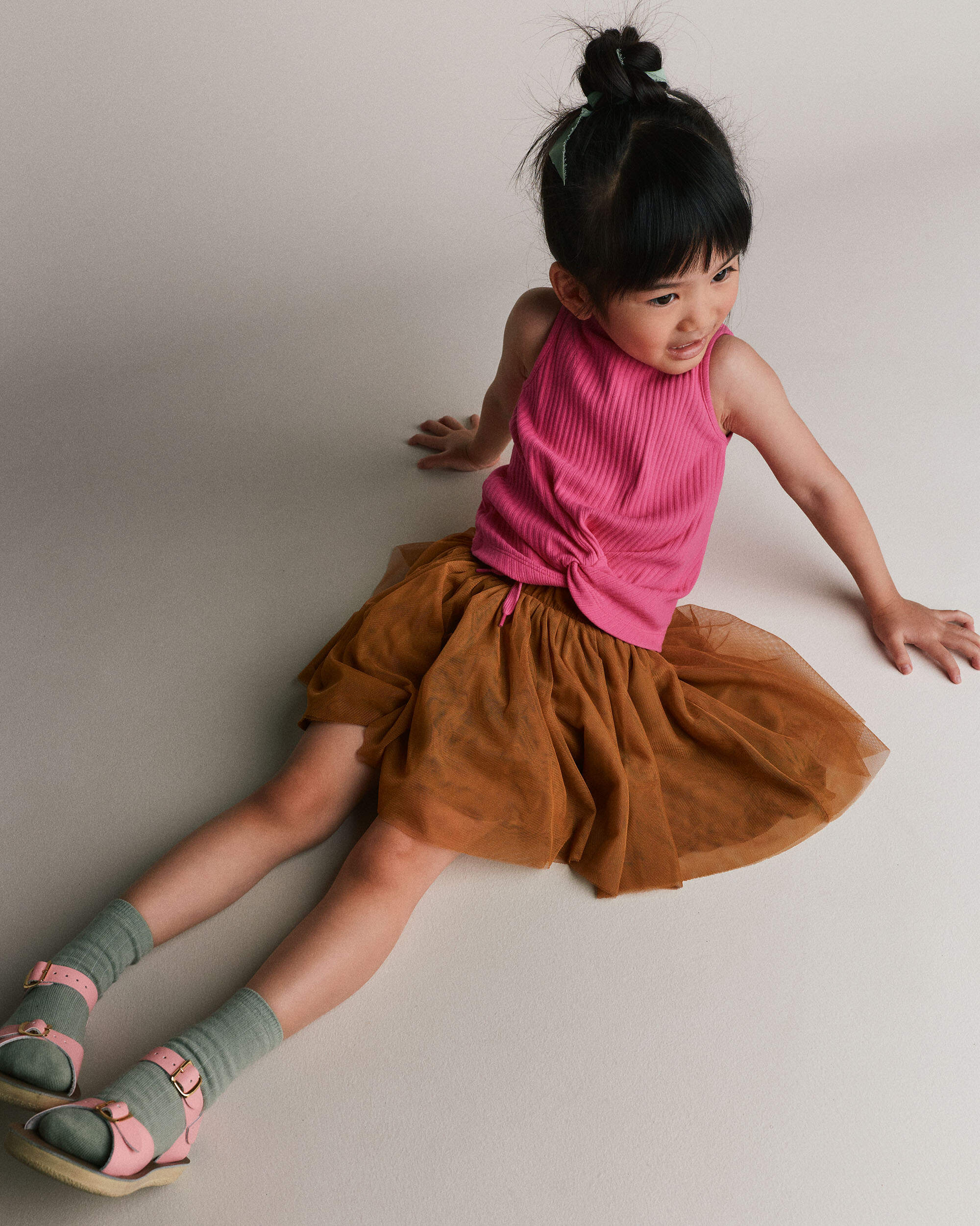 Toddler Girl Avenue Twirl™ Mini Skirt with Tulle - Golden Yellow