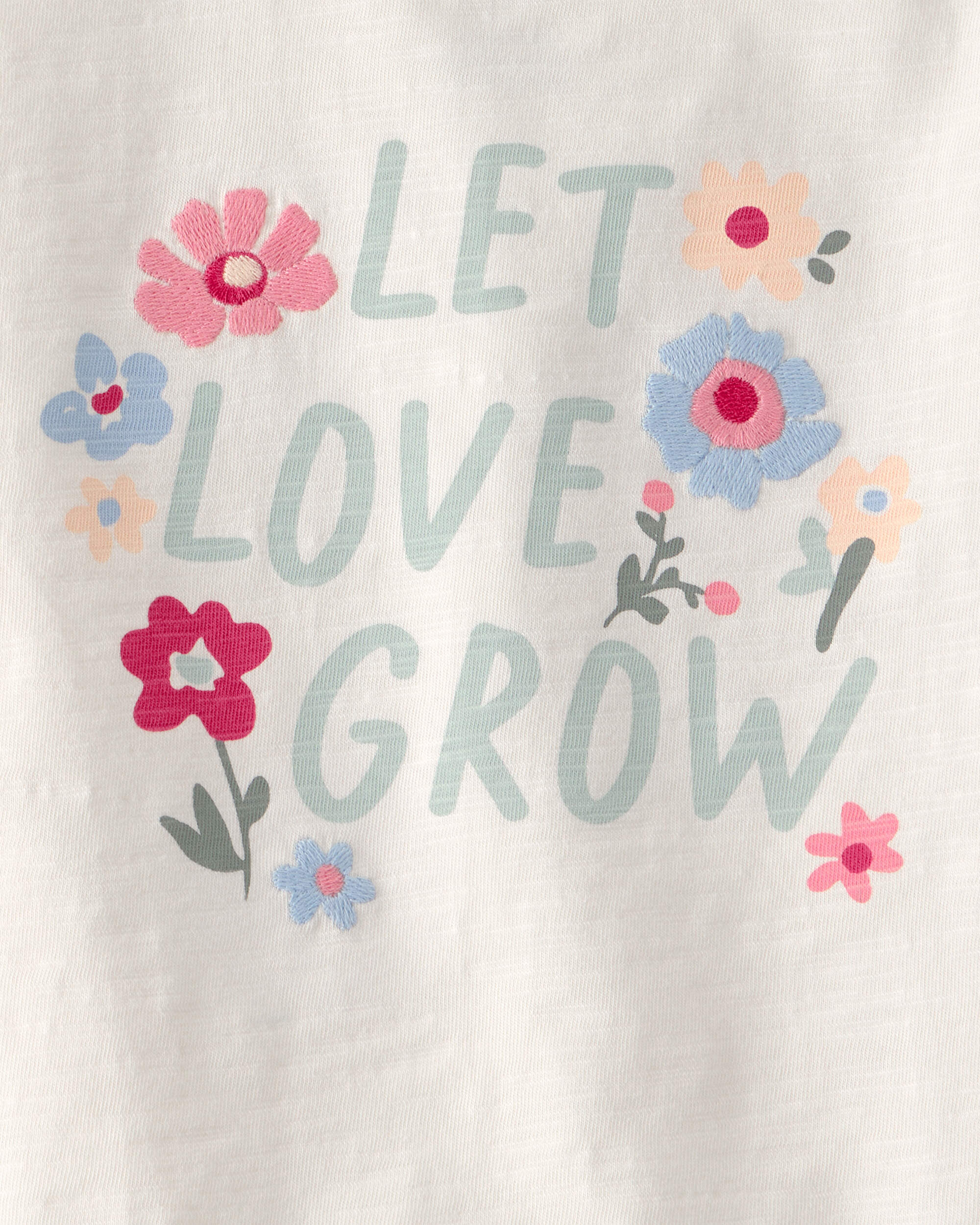 Toddler Girl Organic Cotton 'Let Love Grow' Tee
