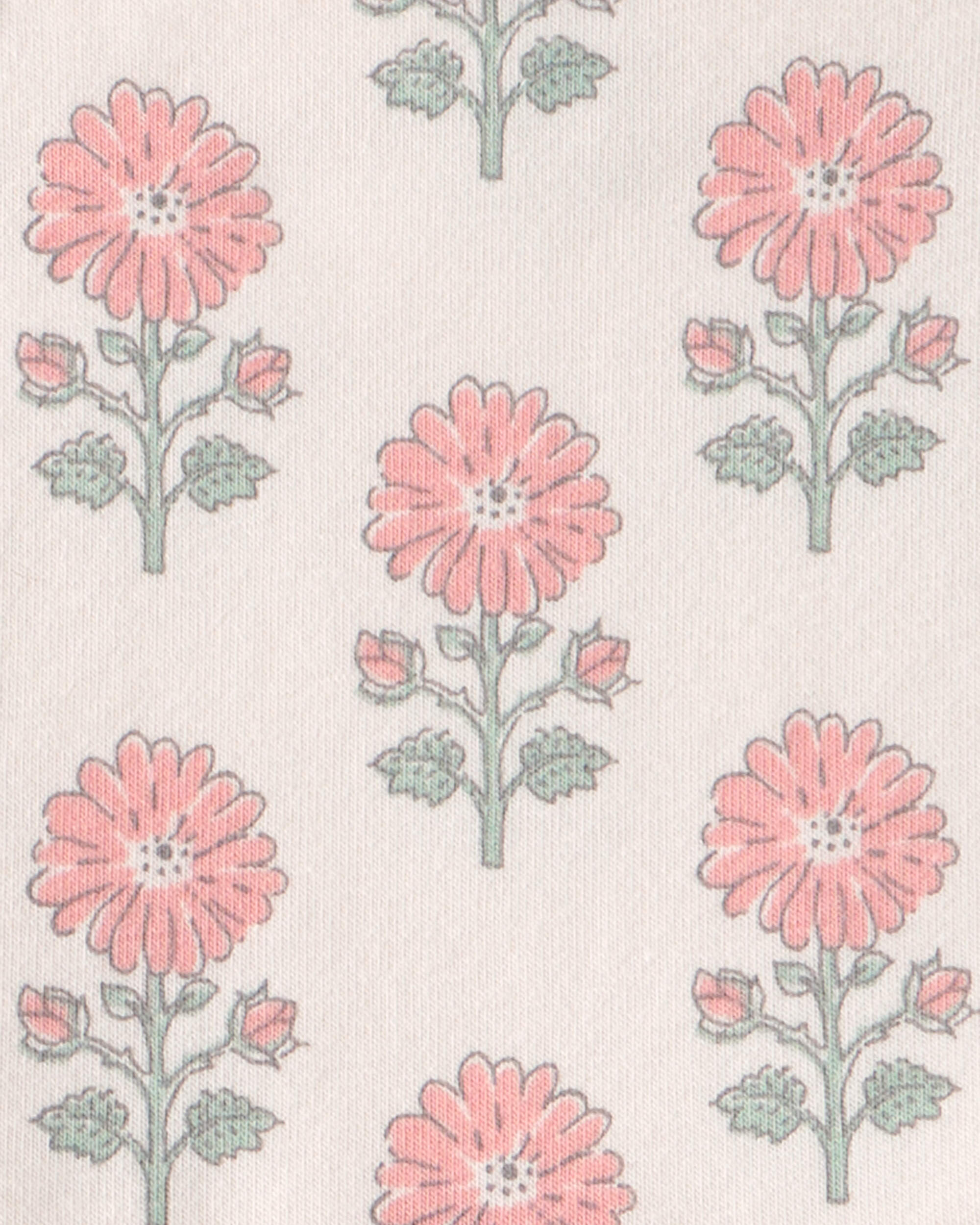 Baby Girl Organic Cotton Floral Tiered Dress