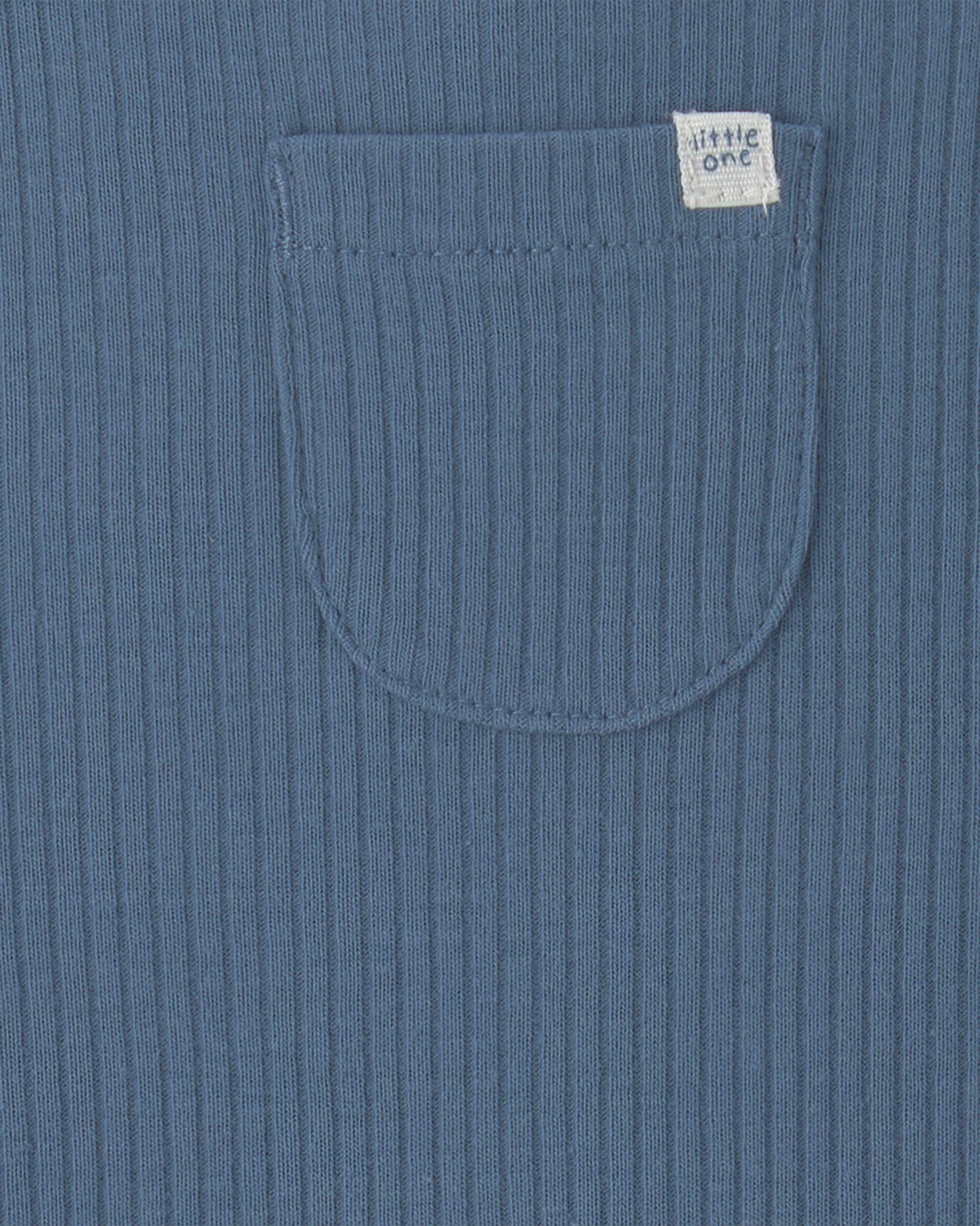 Baby Boy 2-Piece Safari Overall Set - Blue/Cream