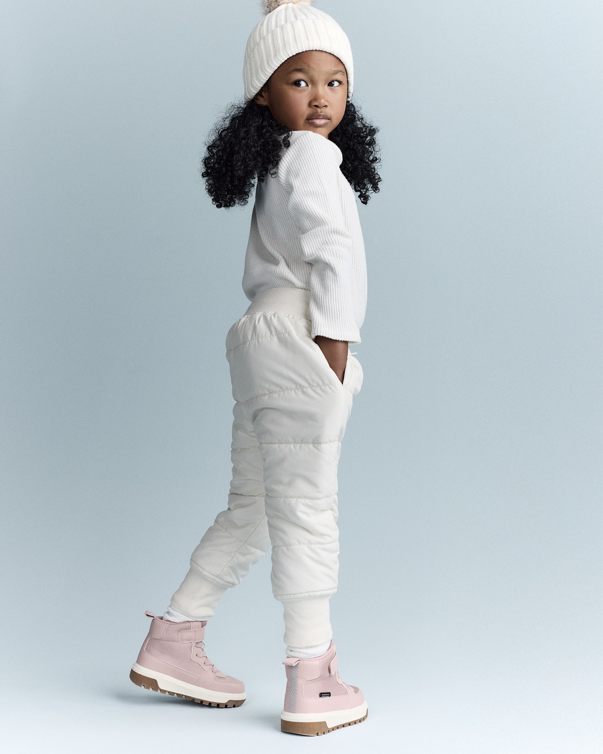 Toddler Ski Jogger Pant - Cream