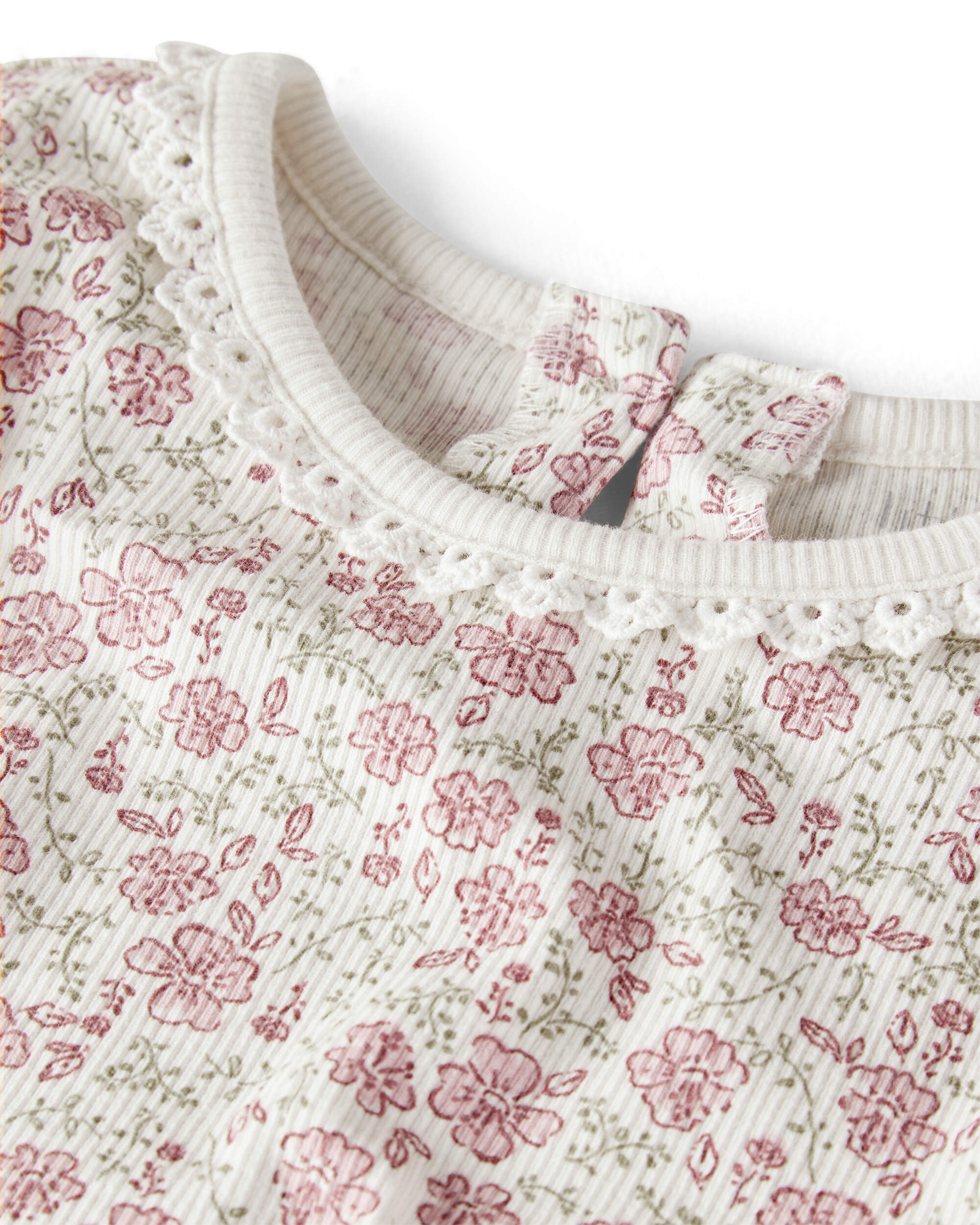 Girls 2-Pack Organic Cotton Ribbed Tees