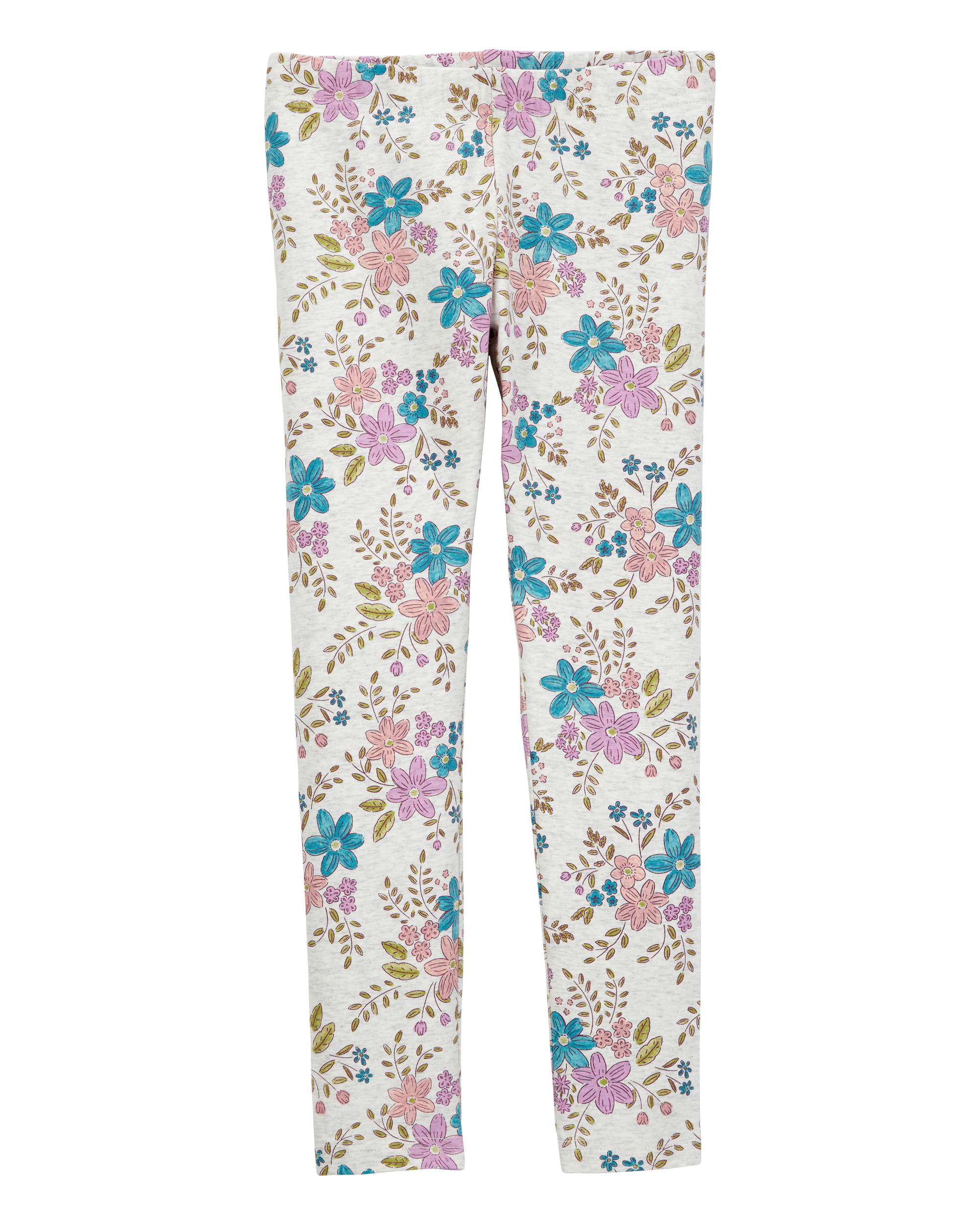 Kid Floral Stretch Leggings - Multi