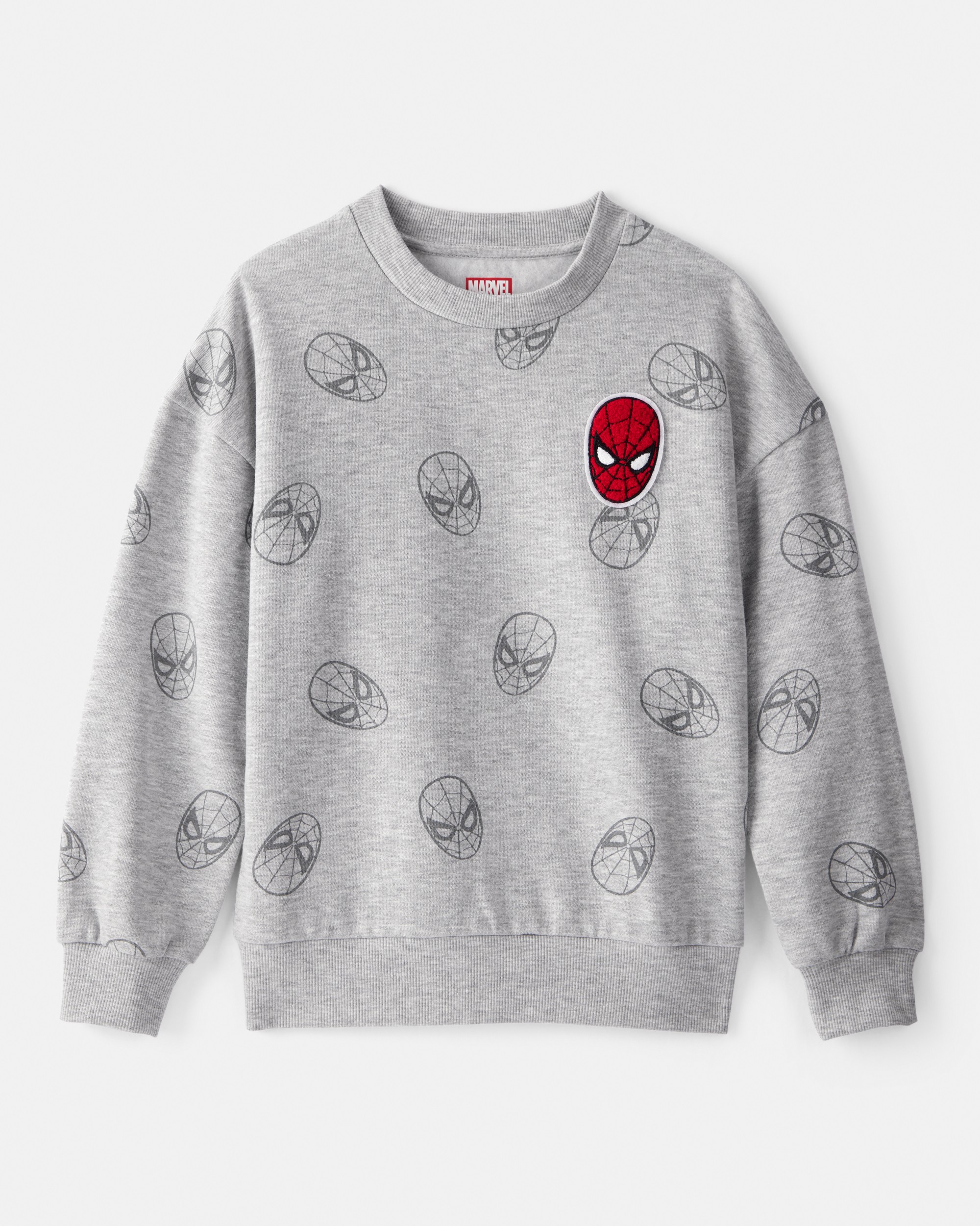 Boys ©Marvel Spider-Man Pullover Sweatshirt - Grey