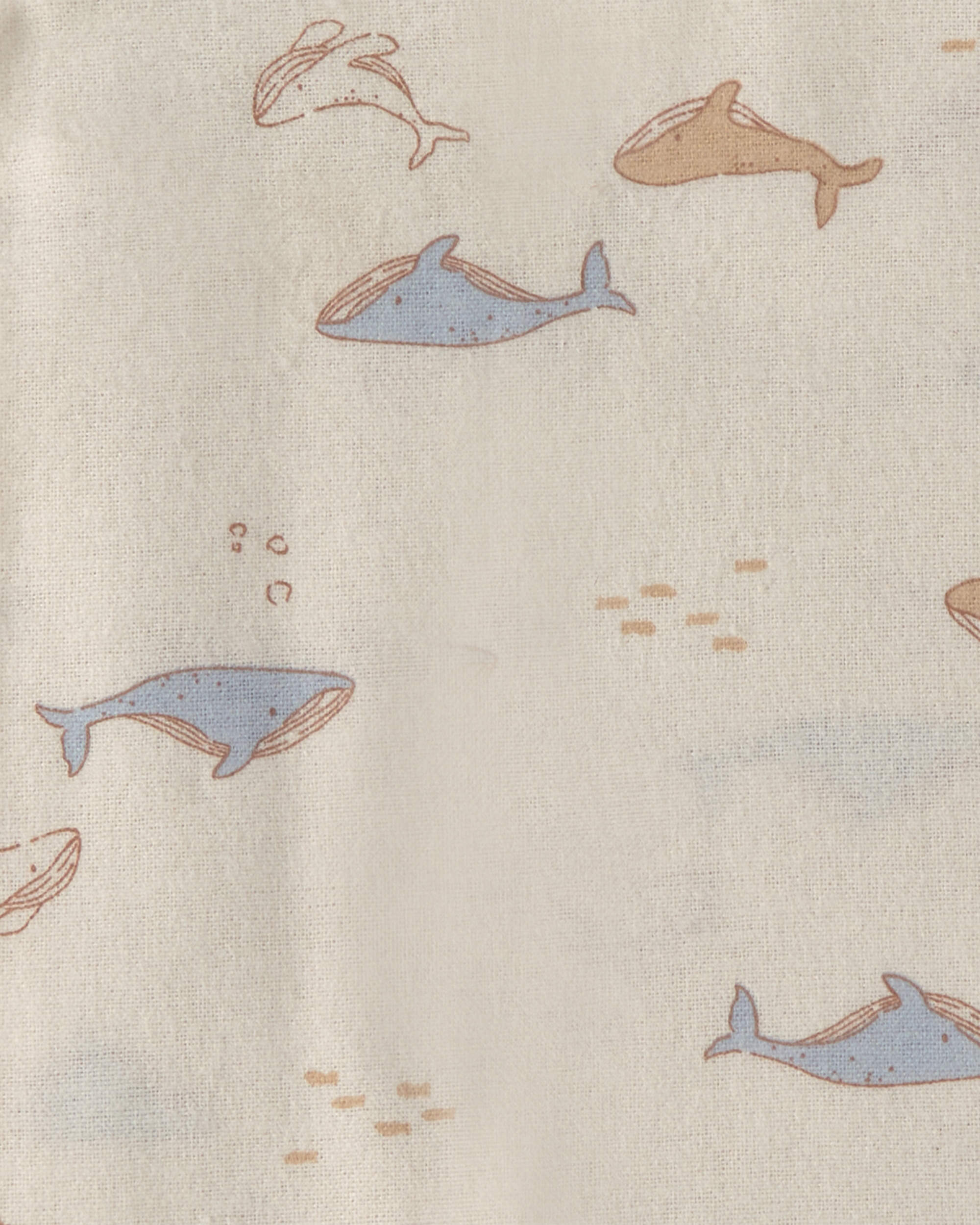 Baby 4-Pack Whale Receiving Blankets - Blue/Ivory