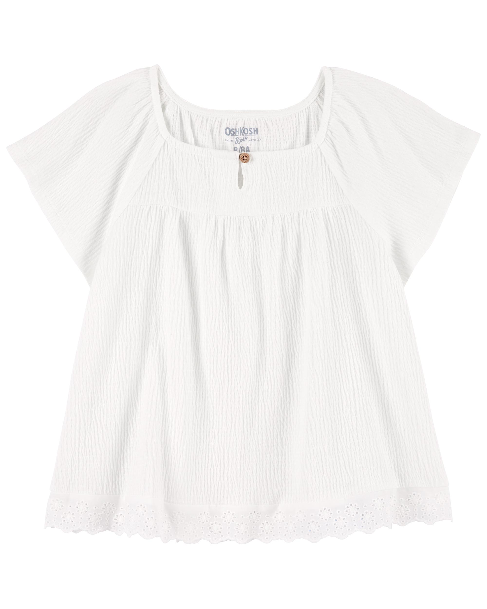OshKosh Kid Girl Eyelet Crinkle Jersey Top main image 0