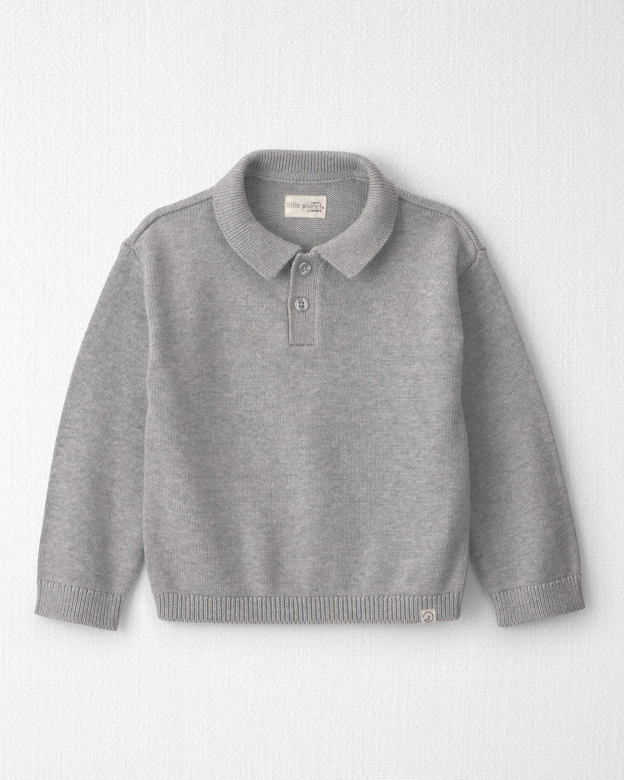 Toddler Boy Organic Cotton Sweater Knit Polo