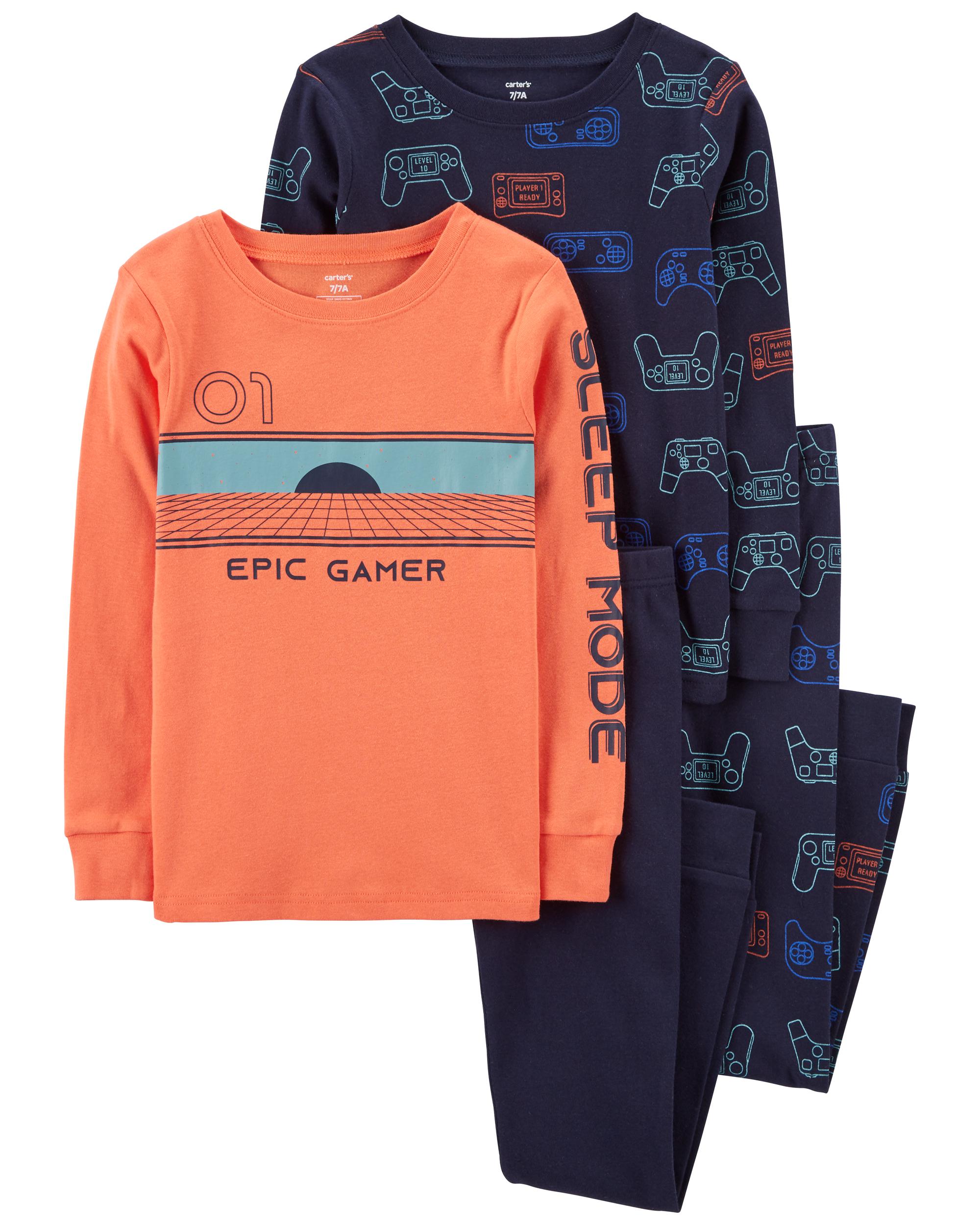 Kid 4-Piece Gamer 100% Snug Fit Cotton Pyjamas | Carter's Oshkosh